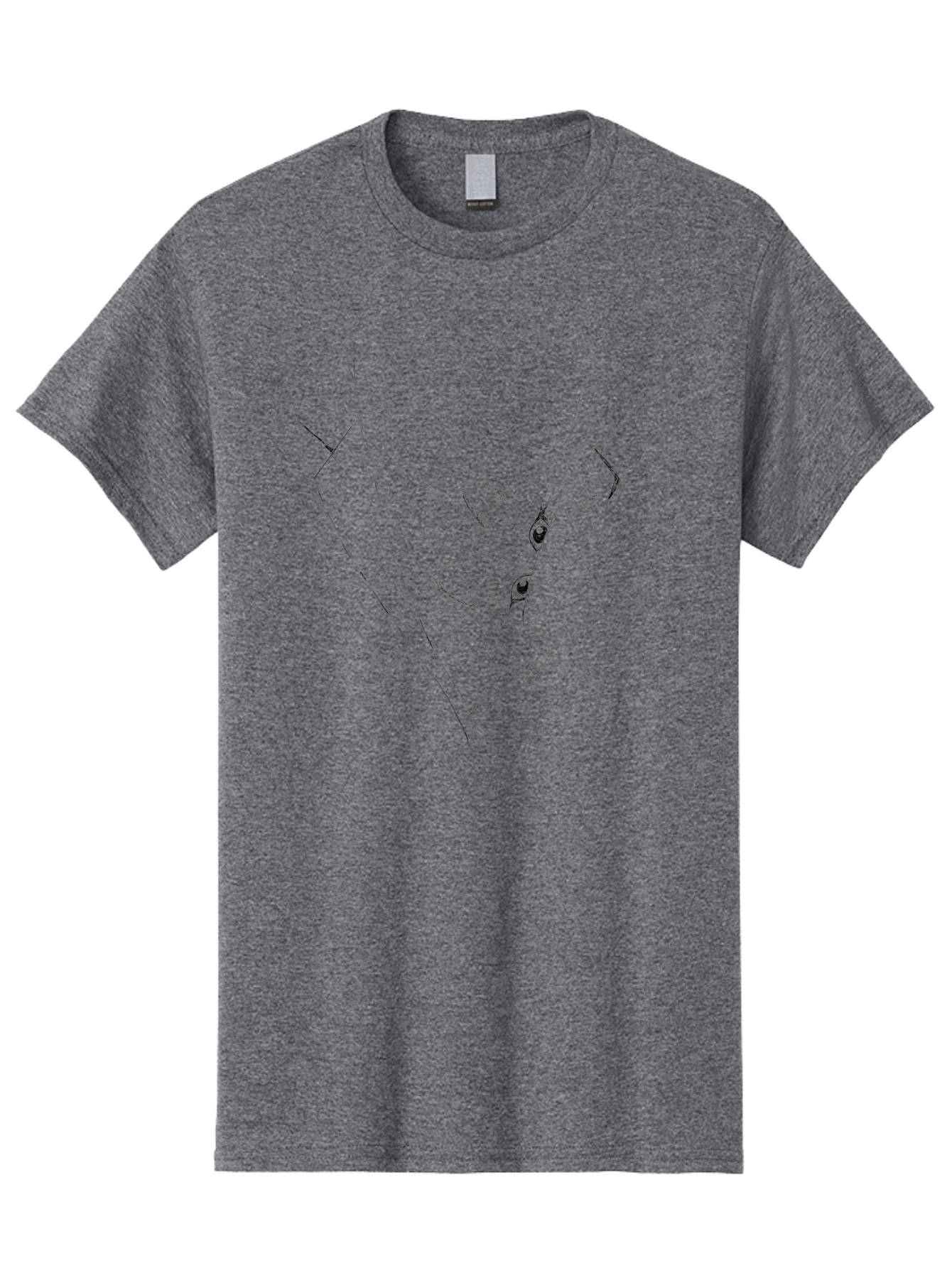 Dog-In-Diamond Men'S Graphic Tee, 100% Cotton, Comfortable Casual Summer Wear, Machine Washable, Cat In Tuxedo, Feline Fashion, Elegant Cat, Black Line Art, Whimsical Design, Stylized Illustration, Cute Cartoon, Cat Face, Stylish Accessory, -  Aaa024