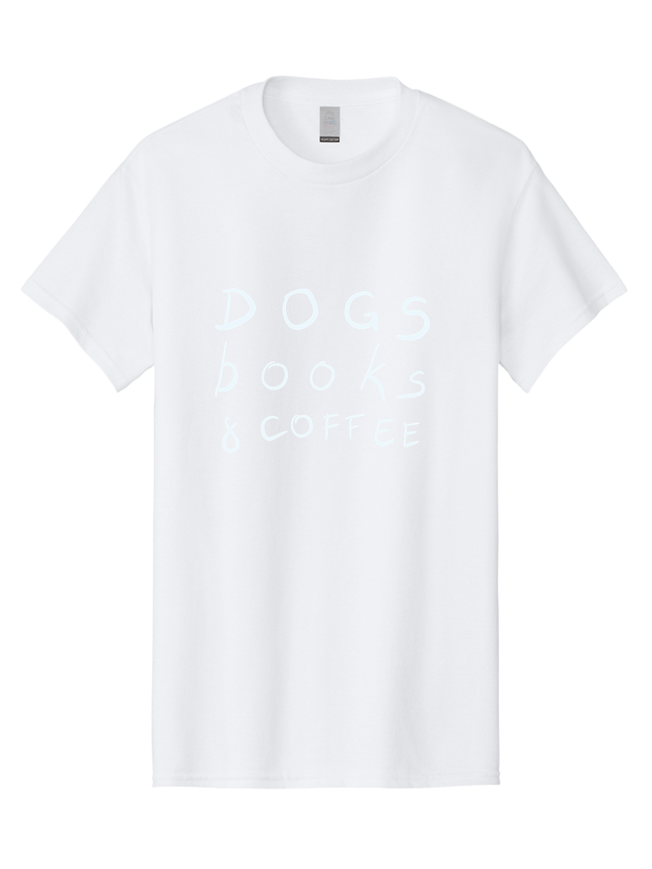 Dogs-Books-Coffee Men'S Graphic Tee, 100% Cotton, Comfortable Casual Summer Wear, Machine Washable, Dog Friendly Cafe, Coffee Shop, Bookstore, Dogs And Coffee, Pet Friendly, Relaxed Atmosphere, Casual Vibe, Coffee Culture -  Aaa025