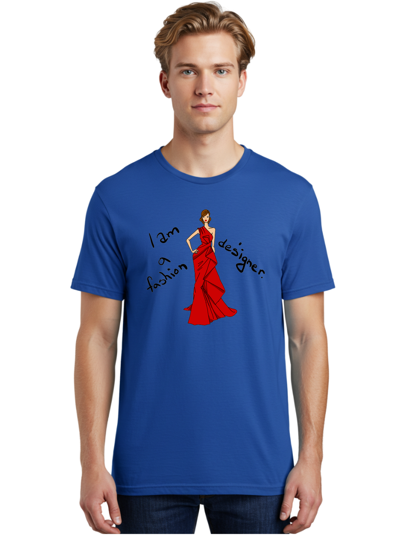 fashion designer, stylish woman, red dress, elegant pose, fashion statement, design inspiration, fashion illustration, designer clothing