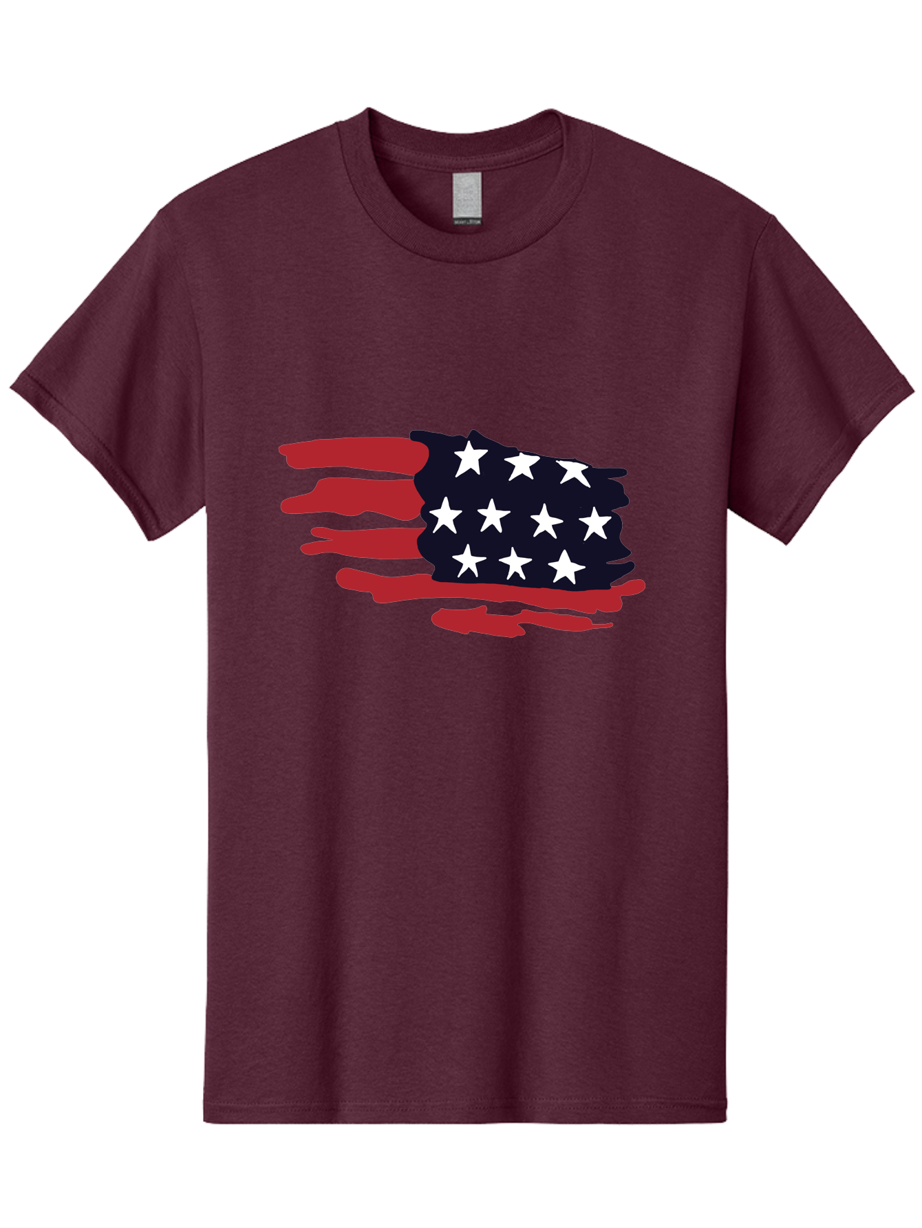 American flag, red and white stripes, white stars, patriotic symbol, US national flag, freedom representation, abstract design, artistic expression