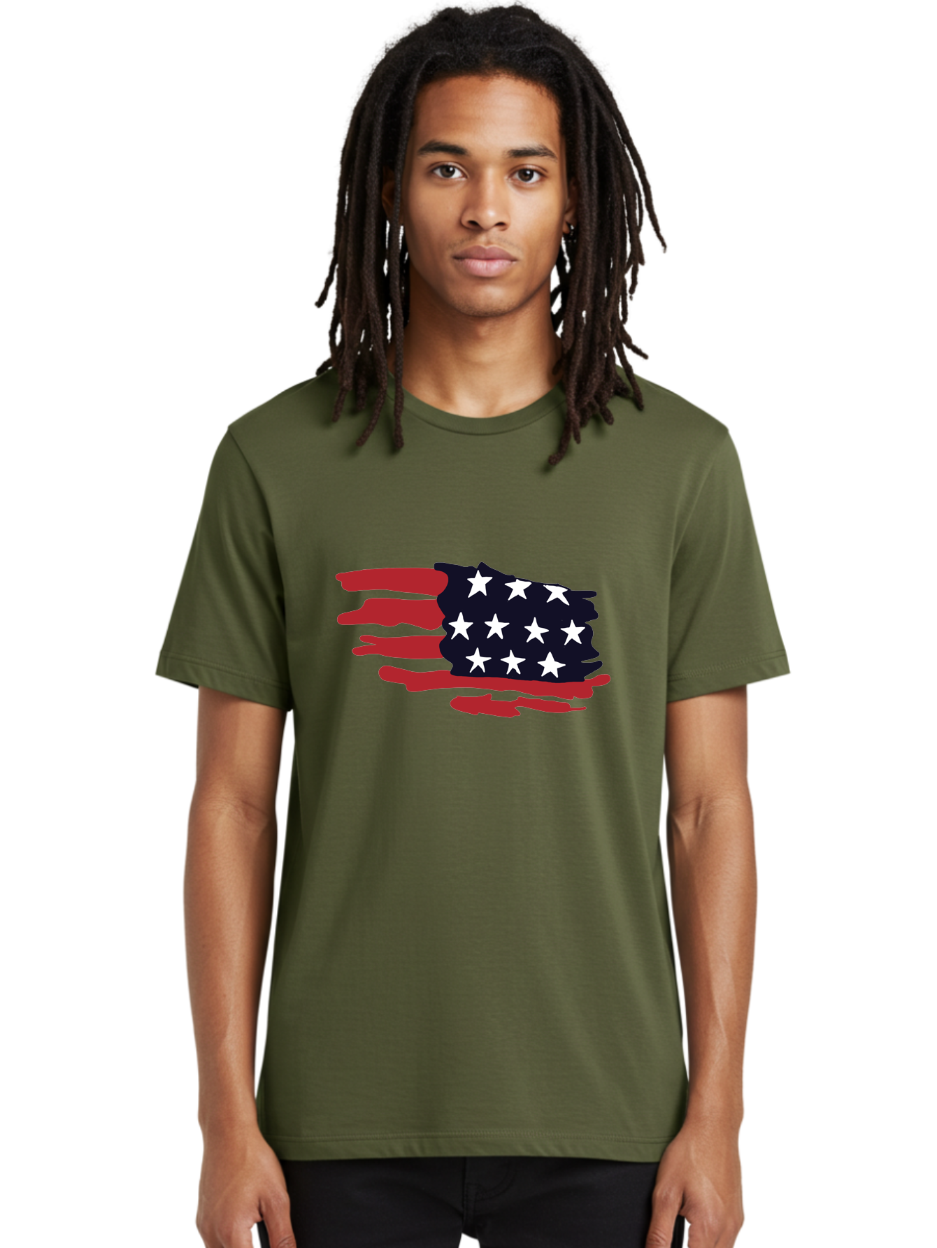 American flag, red and white stripes, white stars, patriotic symbol, US national flag, freedom representation, abstract design, artistic expression
