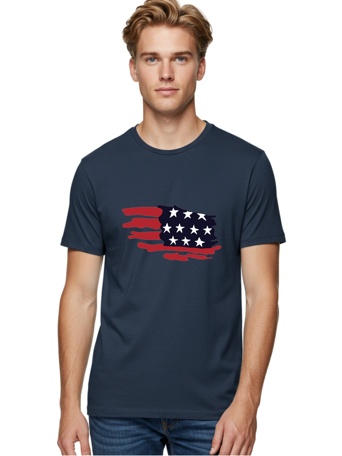 American flag, red and white stripes, white stars, patriotic symbol, US national flag, freedom representation, abstract design, artistic expression