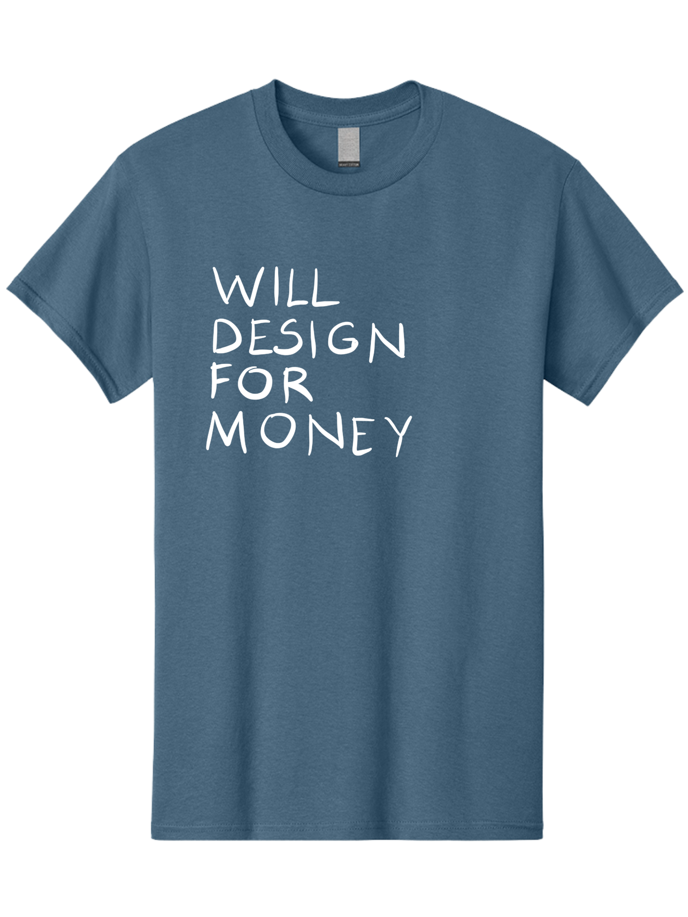 Will-Design-For-Money Men'S Graphic Tee, 100% Cotton, Comfortable Casual Summer Wear, Machine Washable, Graphic Design Services, Freelance Designer, Design For Hire, Money Making Opportunities, Professional Design Solutions, Custom Graphics -  Aaa140