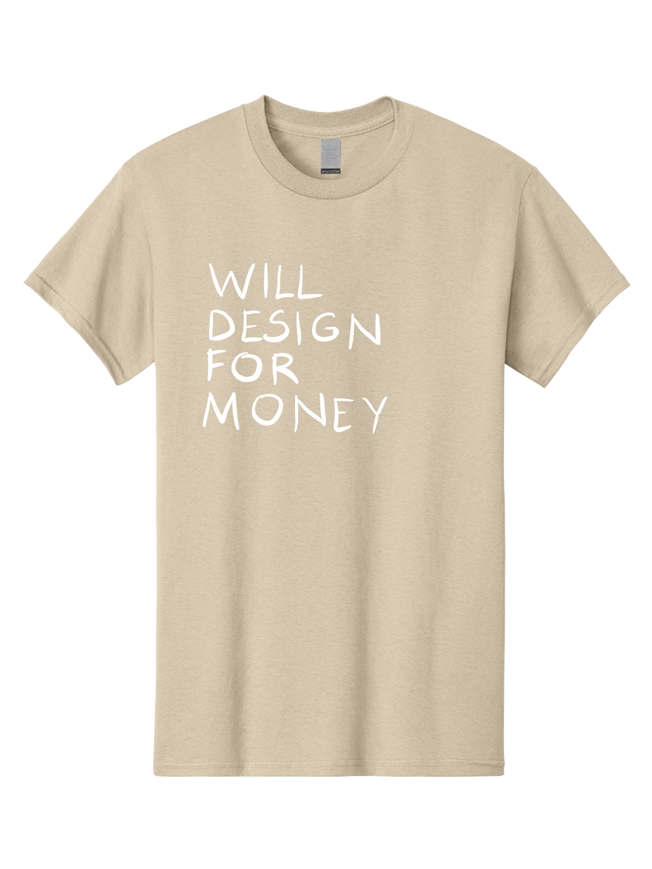 Will-Design-For-Money Men'S Graphic Tee, 100% Cotton, Comfortable Casual Summer Wear, Machine Washable, Graphic Design Services, Freelance Designer, Design For Hire, Money Making Opportunities, Professional Design Solutions, Custom Graphics -  Aaa140