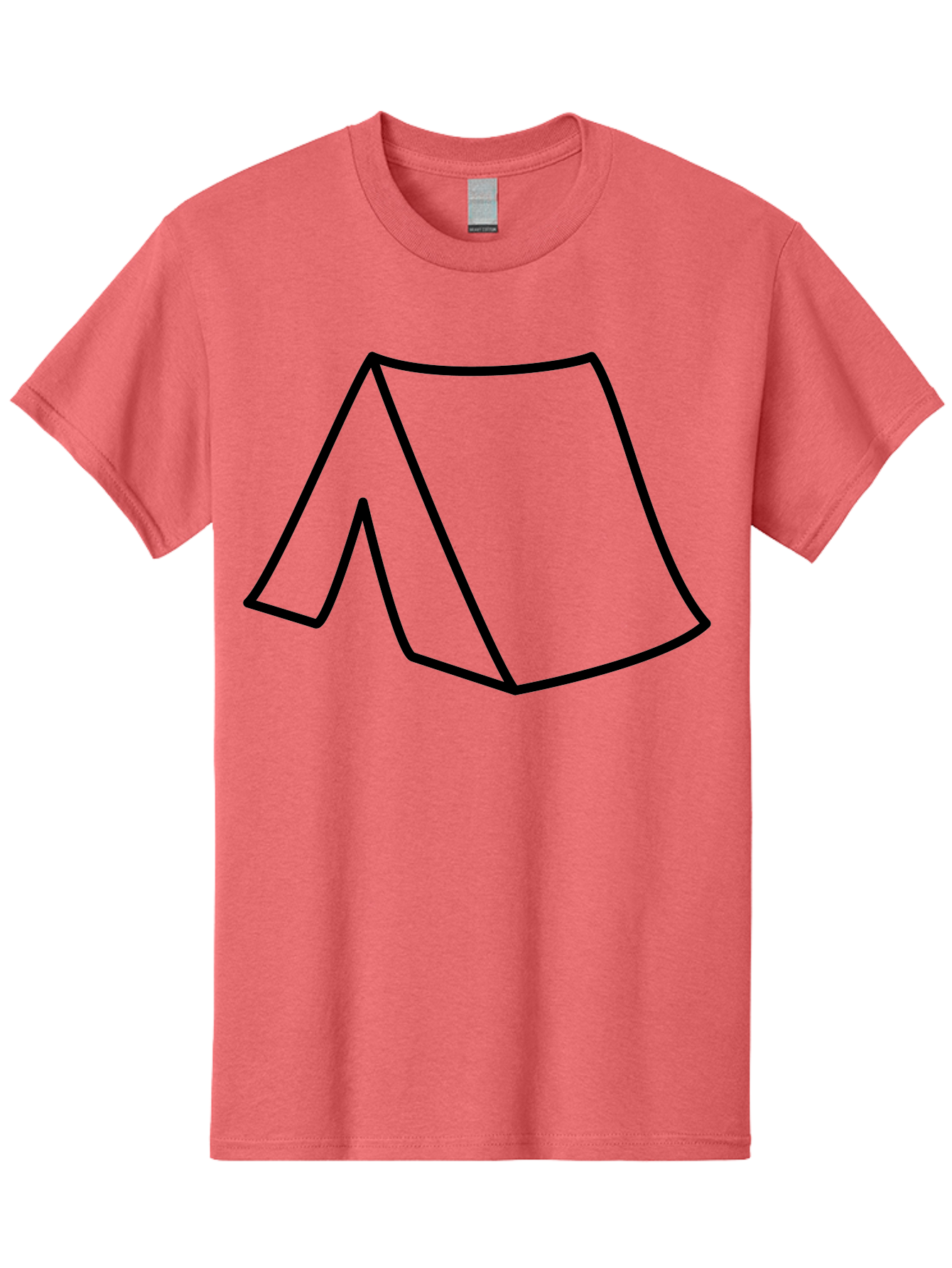 A Men'S Graphic Tee, 100% Cotton, Comfortable Casual Summer Wear, Machine Washable, Simple Line Art, Capital Letter A, Stylized Letter, Minimalist Design, Black Outline, Modern Typography -  Aaa153