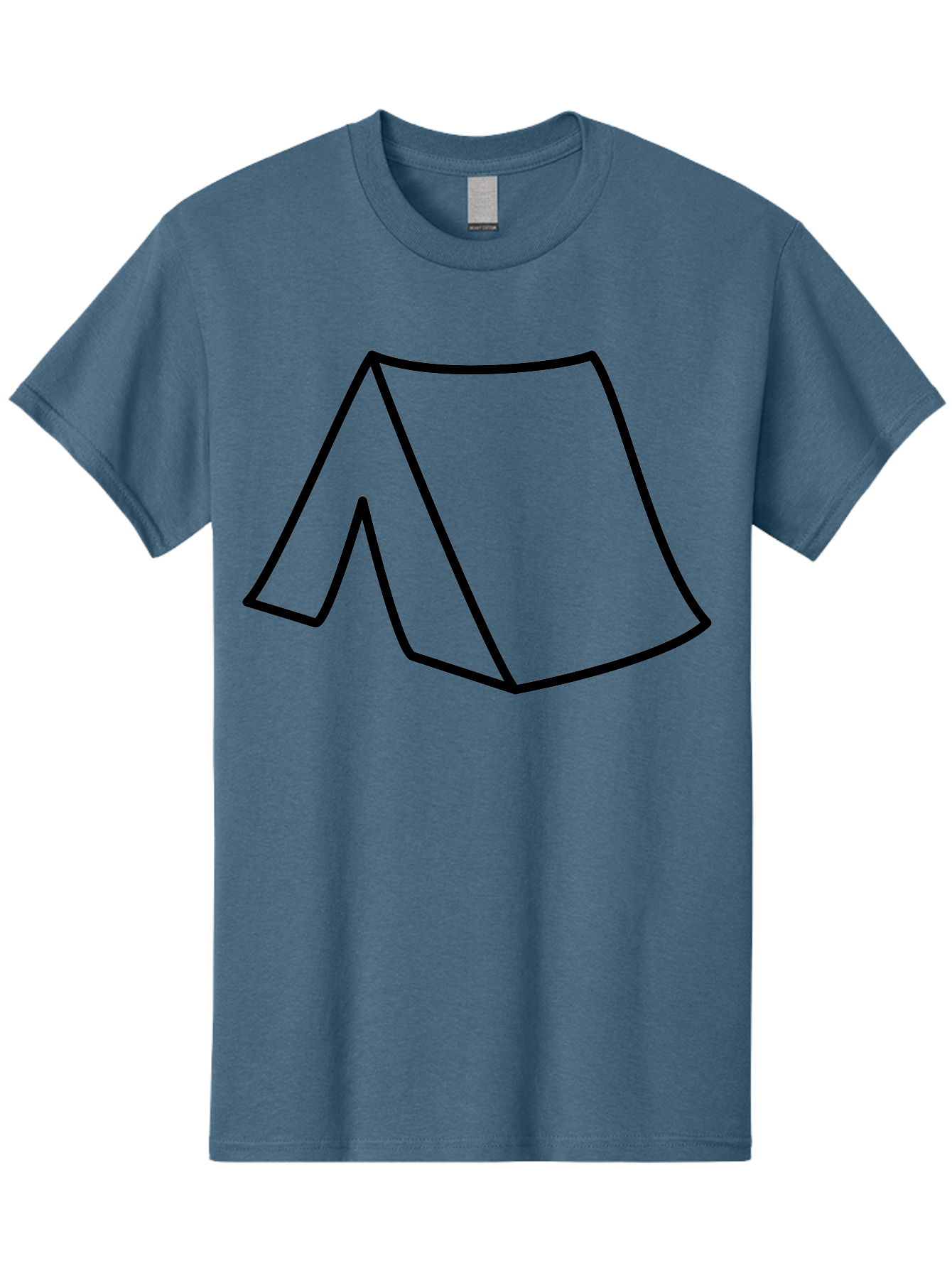 A Men'S Graphic Tee, 100% Cotton, Comfortable Casual Summer Wear, Machine Washable, Simple Line Art, Capital Letter A, Stylized Letter, Minimalist Design, Black Outline, Modern Typography -  Aaa153
