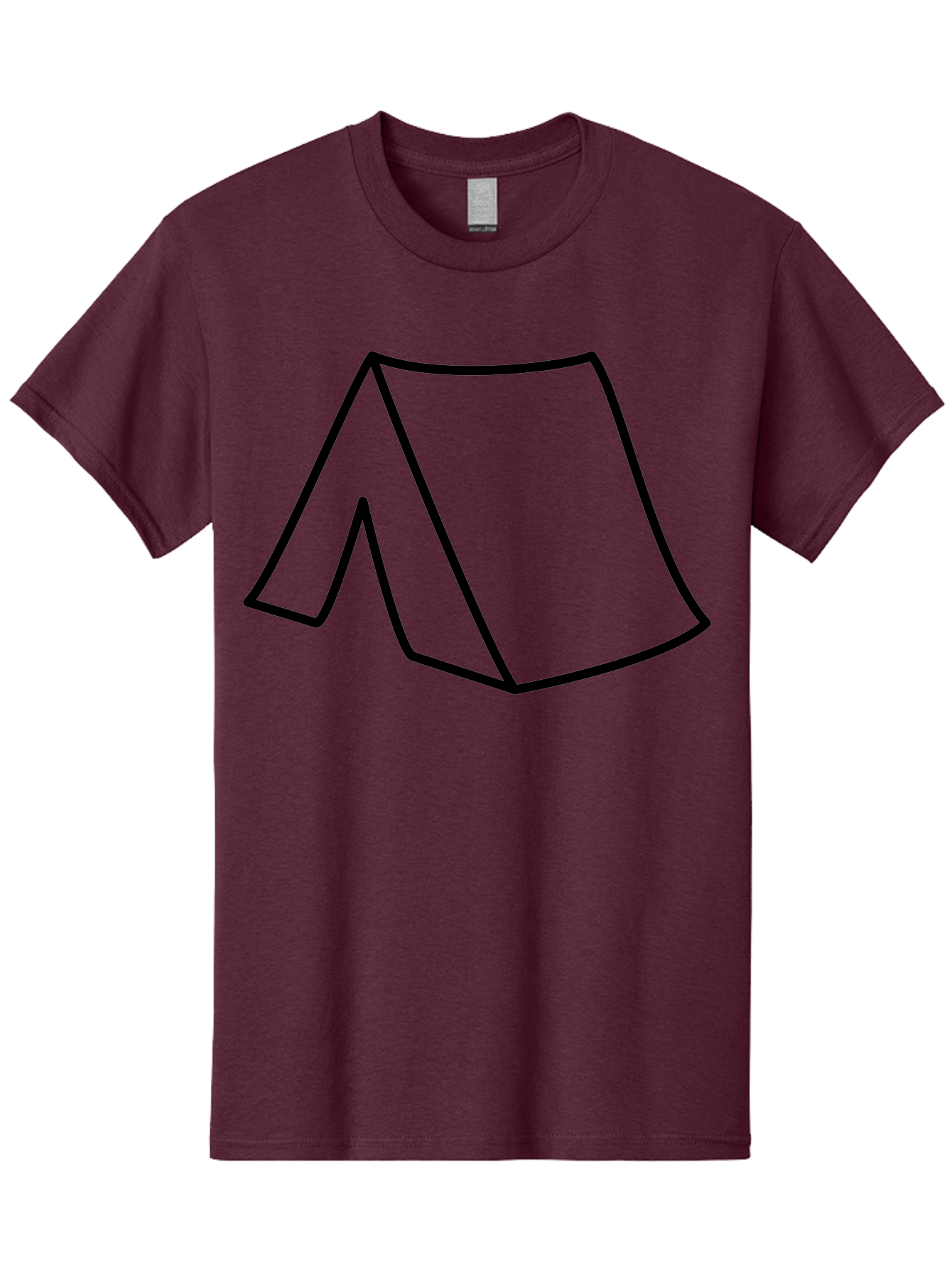 A Men'S Graphic Tee, 100% Cotton, Comfortable Casual Summer Wear, Machine Washable, Simple Line Art, Capital Letter A, Stylized Letter, Minimalist Design, Black Outline, Modern Typography -  Aaa153