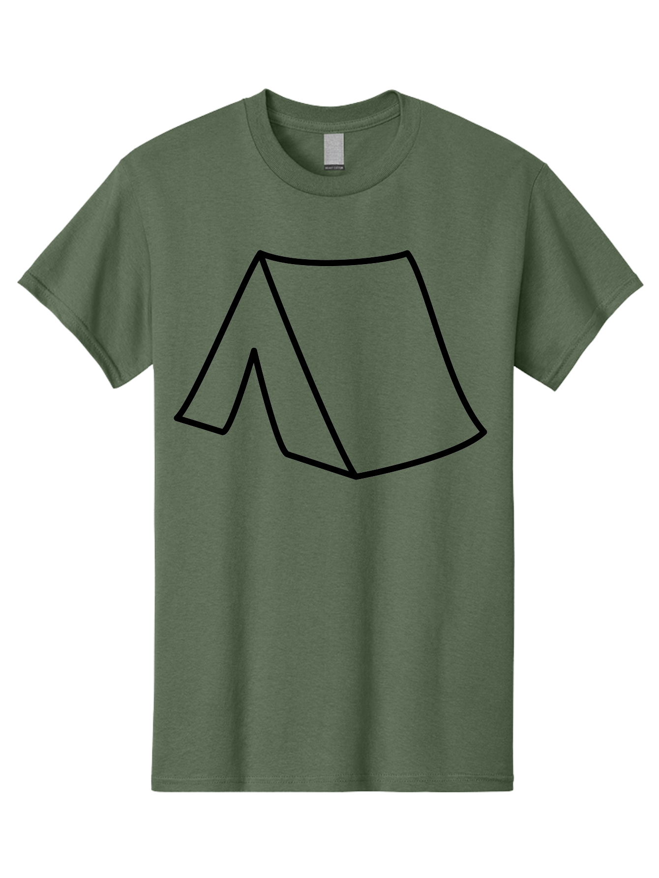 A Men'S Graphic Tee, 100% Cotton, Comfortable Casual Summer Wear, Machine Washable, Simple Line Art, Capital Letter A, Stylized Letter, Minimalist Design, Black Outline, Modern Typography -  Aaa153