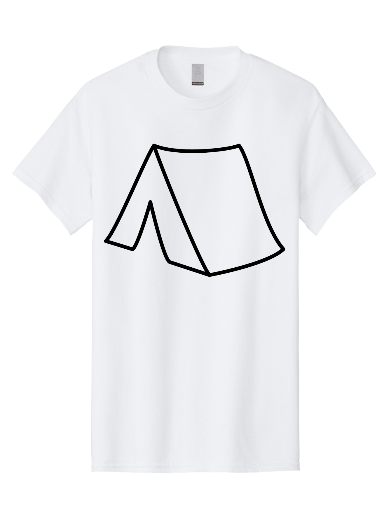 A Men'S Graphic Tee, 100% Cotton, Comfortable Casual Summer Wear, Machine Washable, Simple Line Art, Capital Letter A, Stylized Letter, Minimalist Design, Black Outline, Modern Typography -  Aaa153