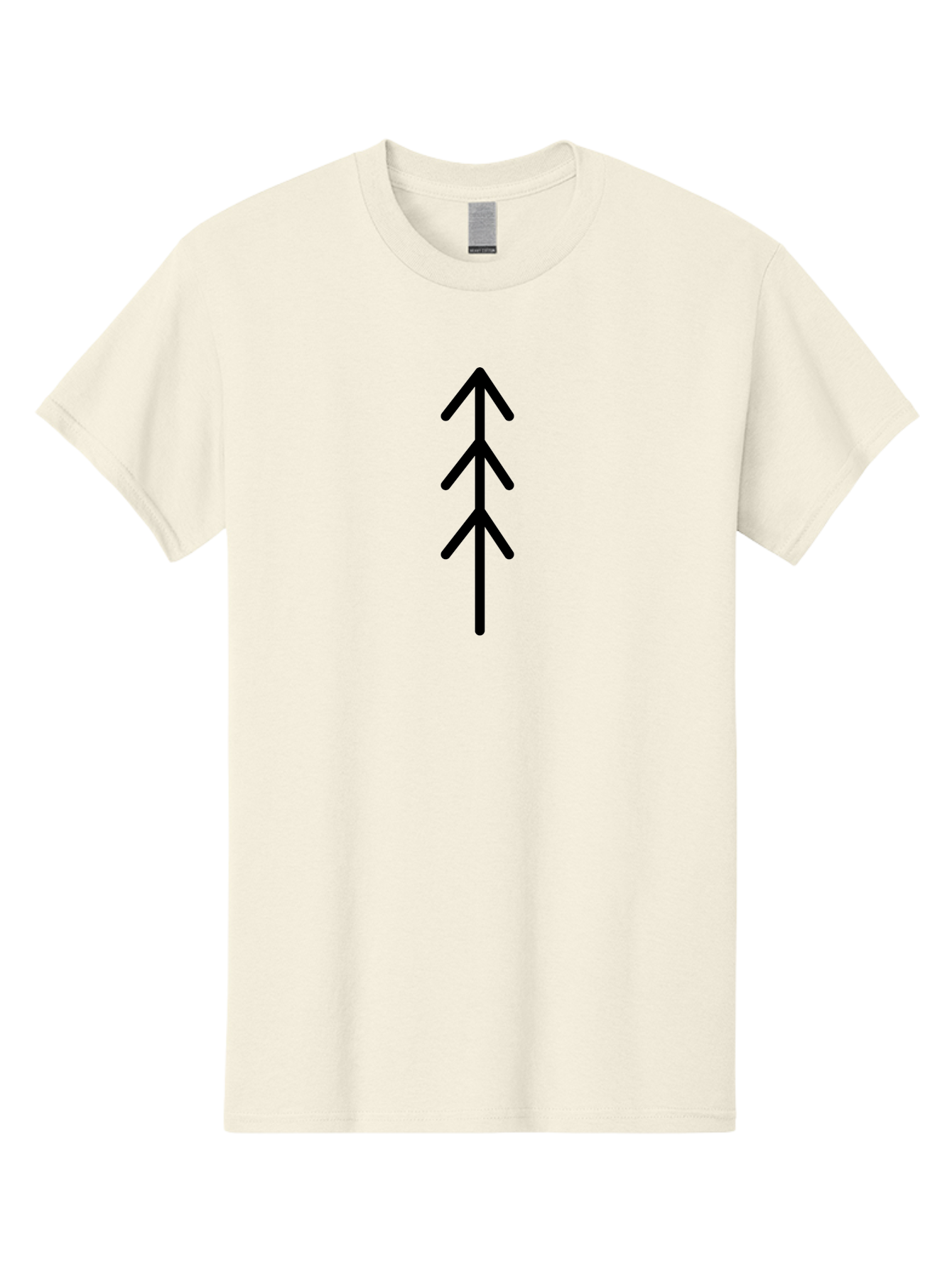 Algiz Men'S Graphic Tee, 100% Cotton, Comfortable Casual Summer Wear, Machine Washable, Rune Symbol, Protection Symbol, Ancient Writing, Mystical Sign, Symbolic Icon, Norse Mythology, Algiz Rune -  Aaa156
