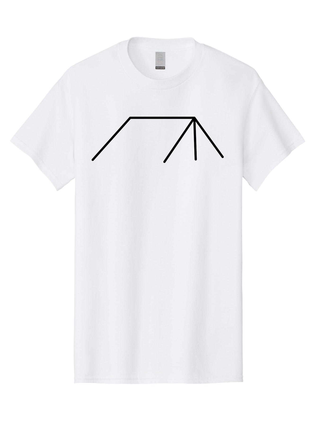 Stick-Figure Men'S Graphic Tee, 100% Cotton, Comfortable Casual Summer Wear, Machine Washable, Simple Line Drawing, Geometric Shape, Abstract Design, Minimalist Art, Black Lines, Simple Graphics -  Aaa206