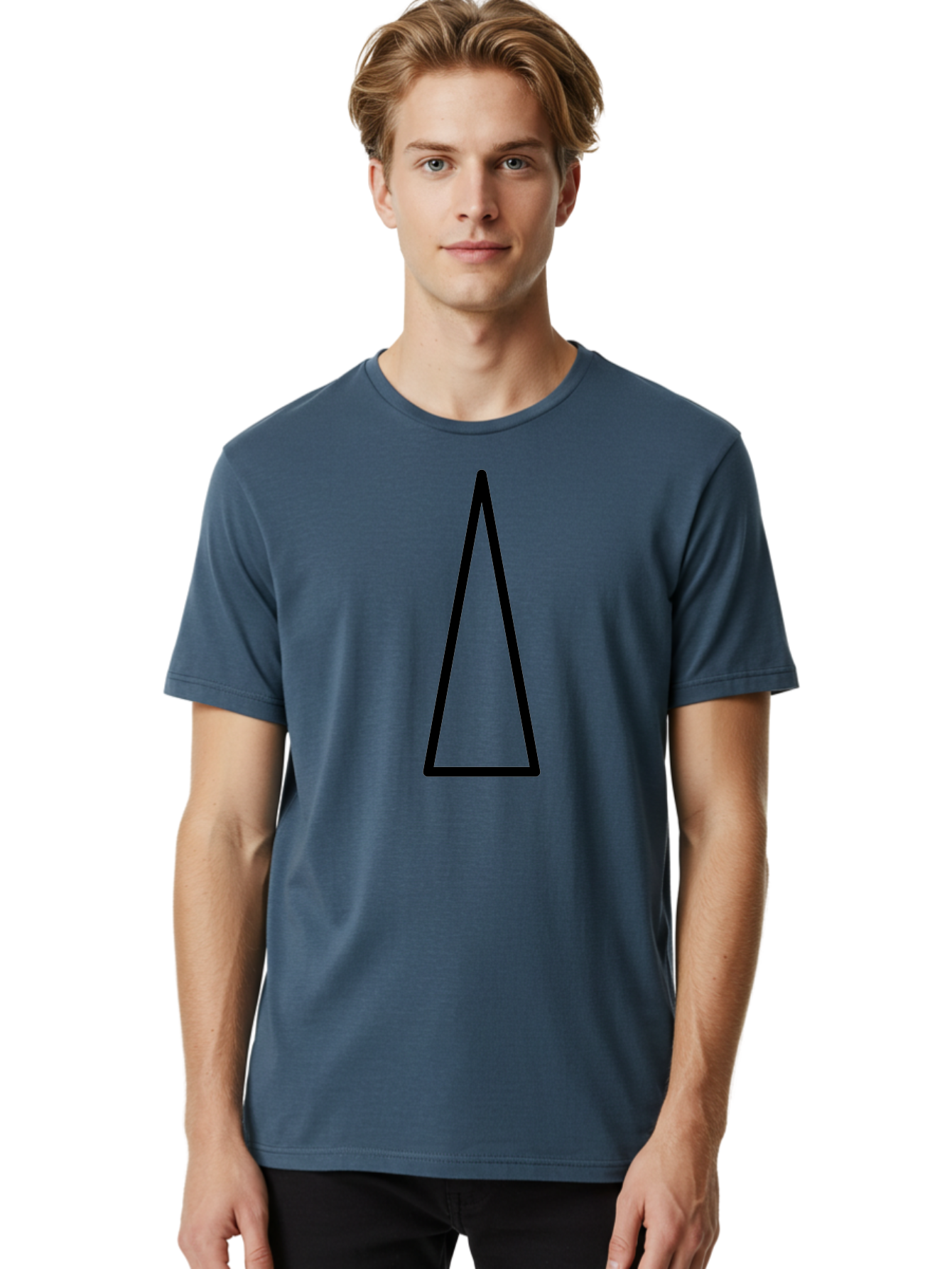black triangle, geometric shape, equilateral triangle, symmetrical figure, minimalist design, simple graphics, triangle icon