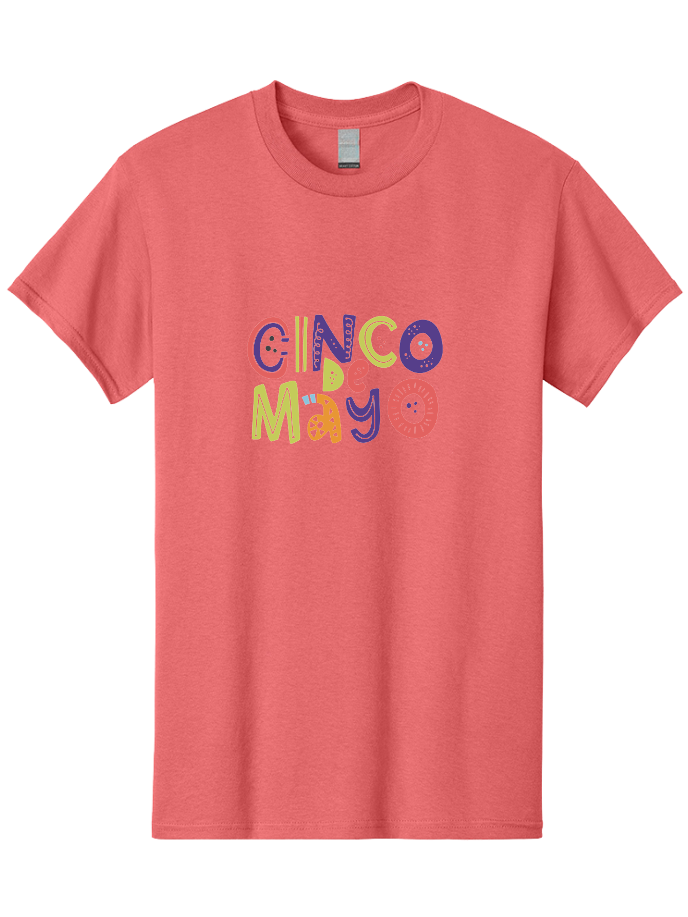 Cinco-De-Mayo-4 Men'S Graphic Tee, 100% Cotton, Comfortable Casual Summer Wear, Machine Washable, Cinco De Mayo Celebration, Mexican Holiday, Festive Typography, Vibrant Colors, Party Decorations, Cultural Heritage, Traditional Mexican, -  Aaa236