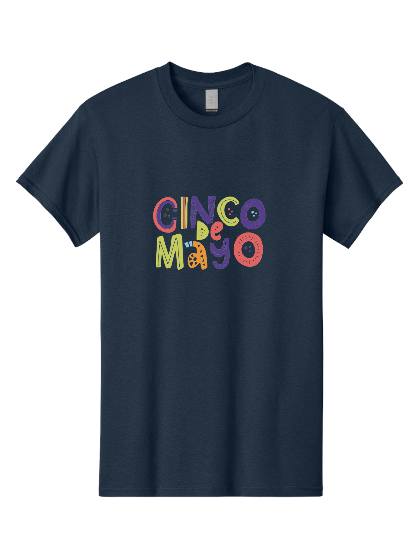 Cinco-De-Mayo-4 Men'S Graphic Tee, 100% Cotton, Comfortable Casual Summer Wear, Machine Washable, Cinco De Mayo Celebration, Mexican Holiday, Festive Typography, Vibrant Colors, Party Decorations, Cultural Heritage, Traditional Mexican, -  Aaa236