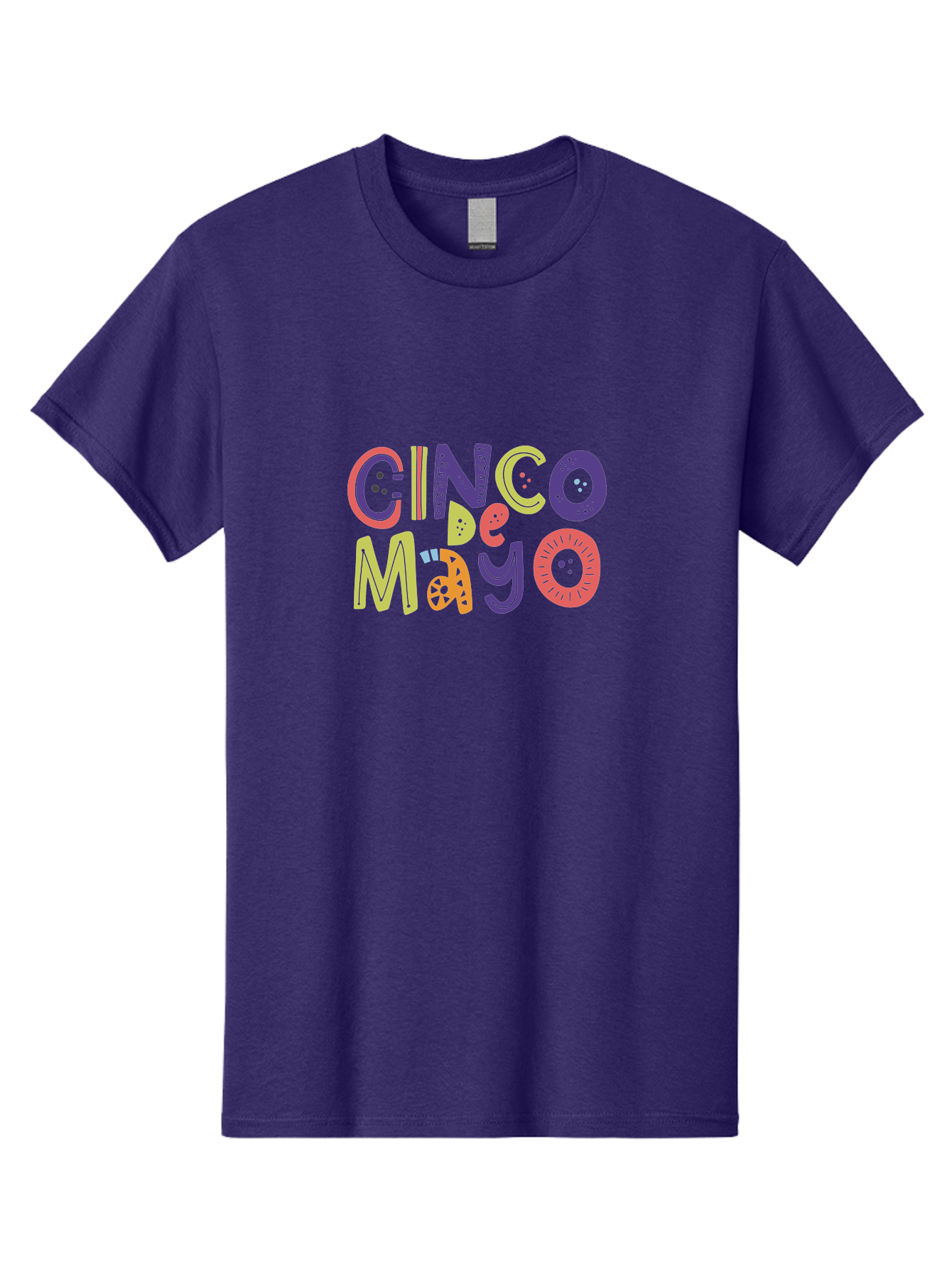 Cinco-De-Mayo-4 Men'S Graphic Tee, 100% Cotton, Comfortable Casual Summer Wear, Machine Washable, Cinco De Mayo Celebration, Mexican Holiday, Festive Typography, Vibrant Colors, Party Decorations, Cultural Heritage, Traditional Mexican, -  Aaa236