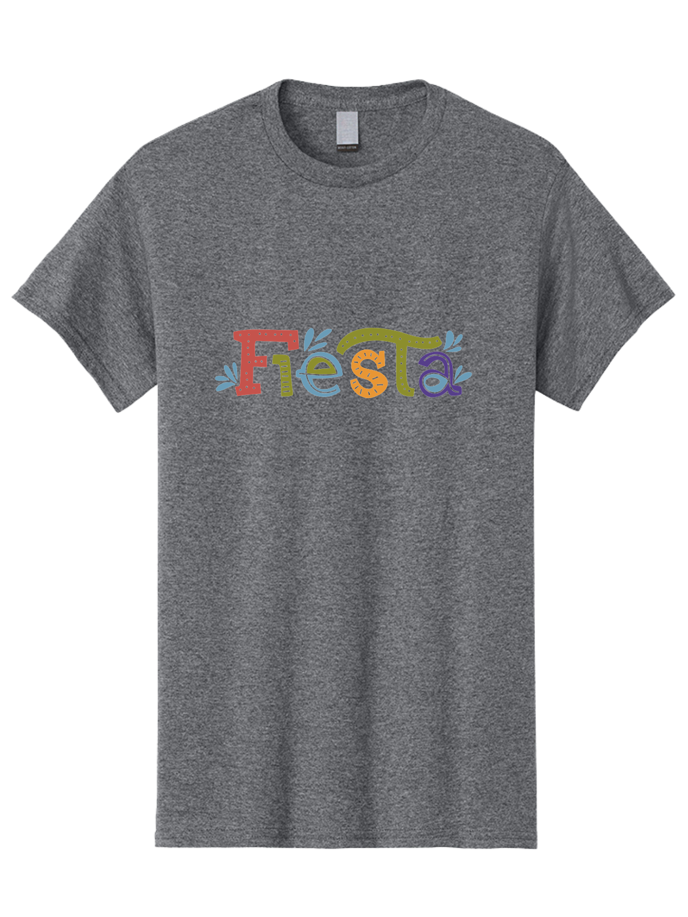 Fiesta-2 Men'S Graphic Tee, 100% Cotton, Comfortable Casual Summer Wear, Machine Washable, Fiesta, Colorful Text, Party Theme, Festive Atmosphere, Vibrant Colors, Celebratory Mood, Lively Graphics -  Aaa244