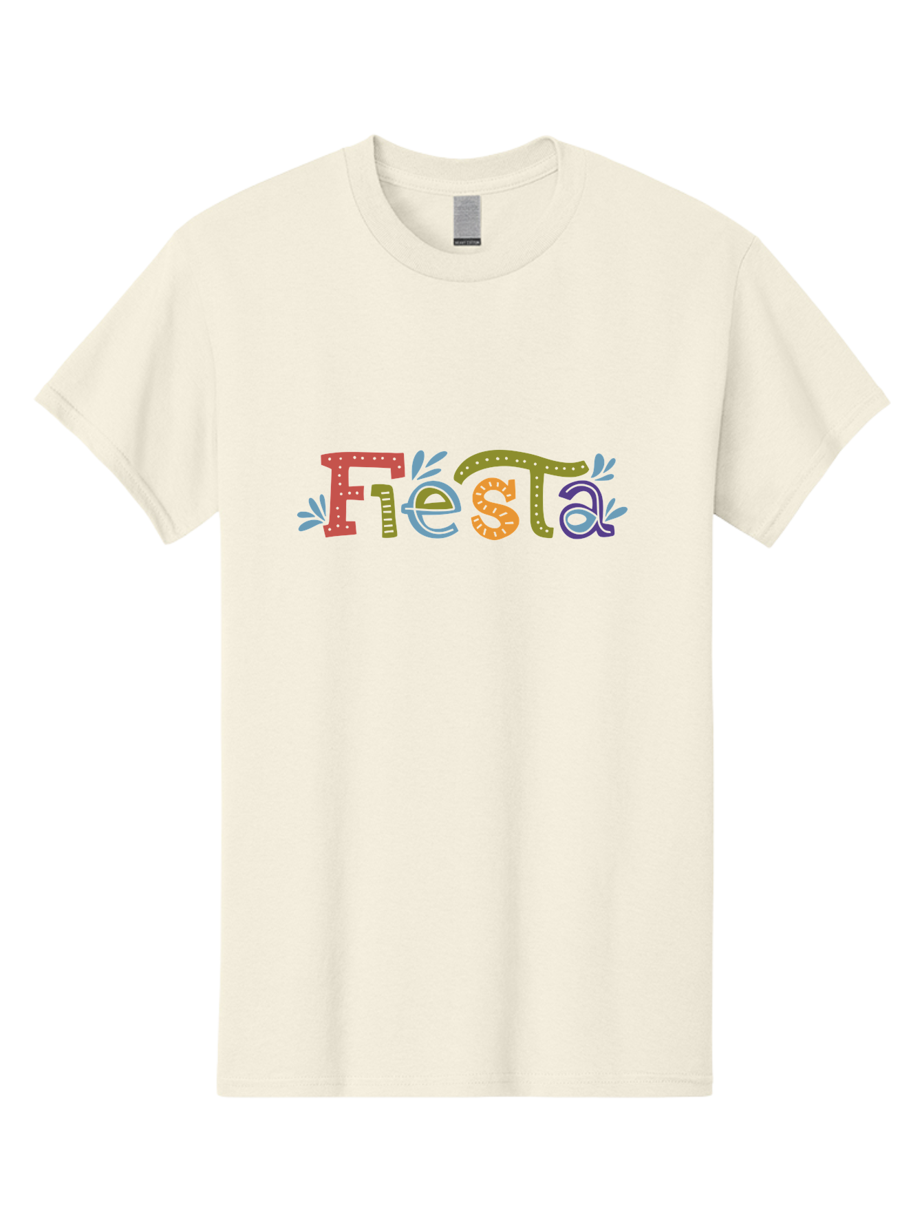 Fiesta-2 Men'S Graphic Tee, 100% Cotton, Comfortable Casual Summer Wear, Machine Washable, Fiesta, Colorful Text, Party Theme, Festive Atmosphere, Vibrant Colors, Celebratory Mood, Lively Graphics -  Aaa244
