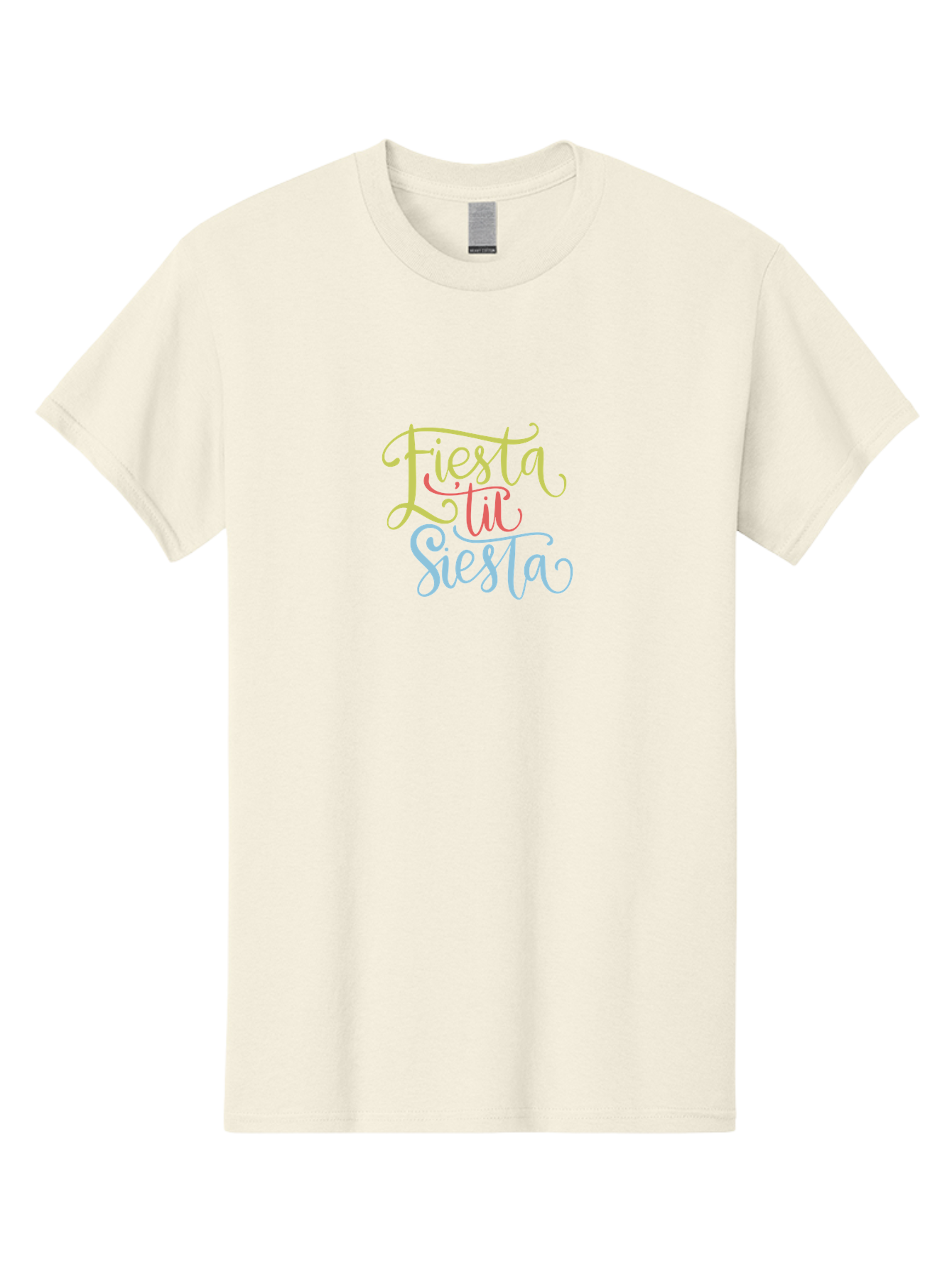 Fiesta-Til-Siesta Men'S Graphic Tee, 100% Cotton, Comfortable Casual Summer Wear, Machine Washable, Party Invitation, Festive Vibes, Celebration Graphics, Colorful Typography, Party Time, Fiesta Theme, Siesta Fun, Vibrant Colors, -  Aaa246