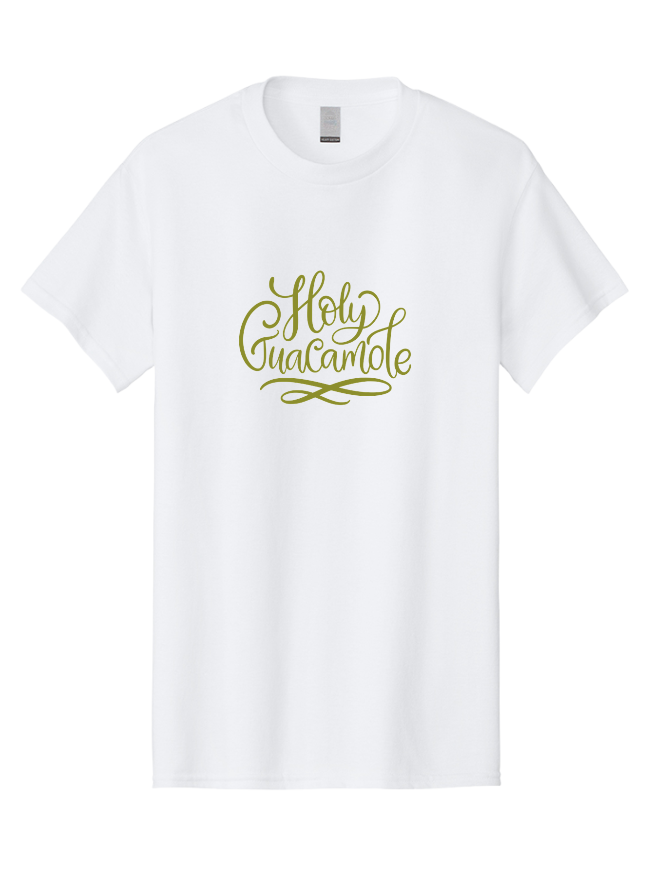 Holy-Guacamole-2 Men'S Graphic Tee, 100% Cotton, Comfortable Casual Summer Wear, Machine Washable, Holy Guacamole, Cursive Script, Decorative Text, Foodie Phrase, Culinary Quote, Trendy Typography, Mexican Cuisine, Dip Lover, Funny Phrase -  Aaa253