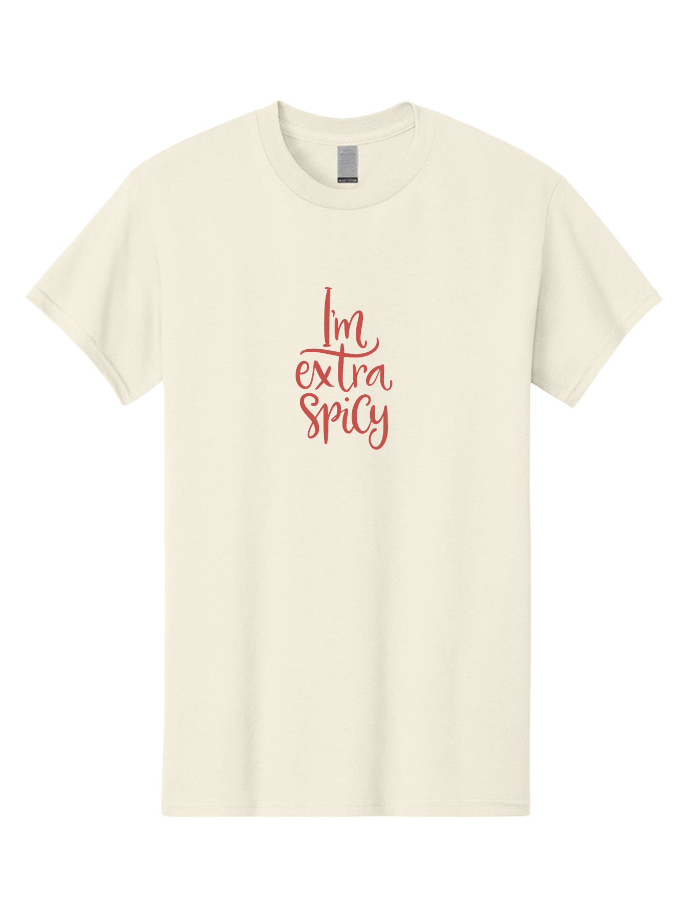 I-M-Extra-Spicy-3 Men'S Graphic Tee, 100% Cotton, Comfortable Casual Summer Wear, Machine Washable, Female Empowerment, Sass, Confidence, Attitude, Inspirational Quote, Funny Phrase, Bold Statement, Hot Personality -  Aaa260
