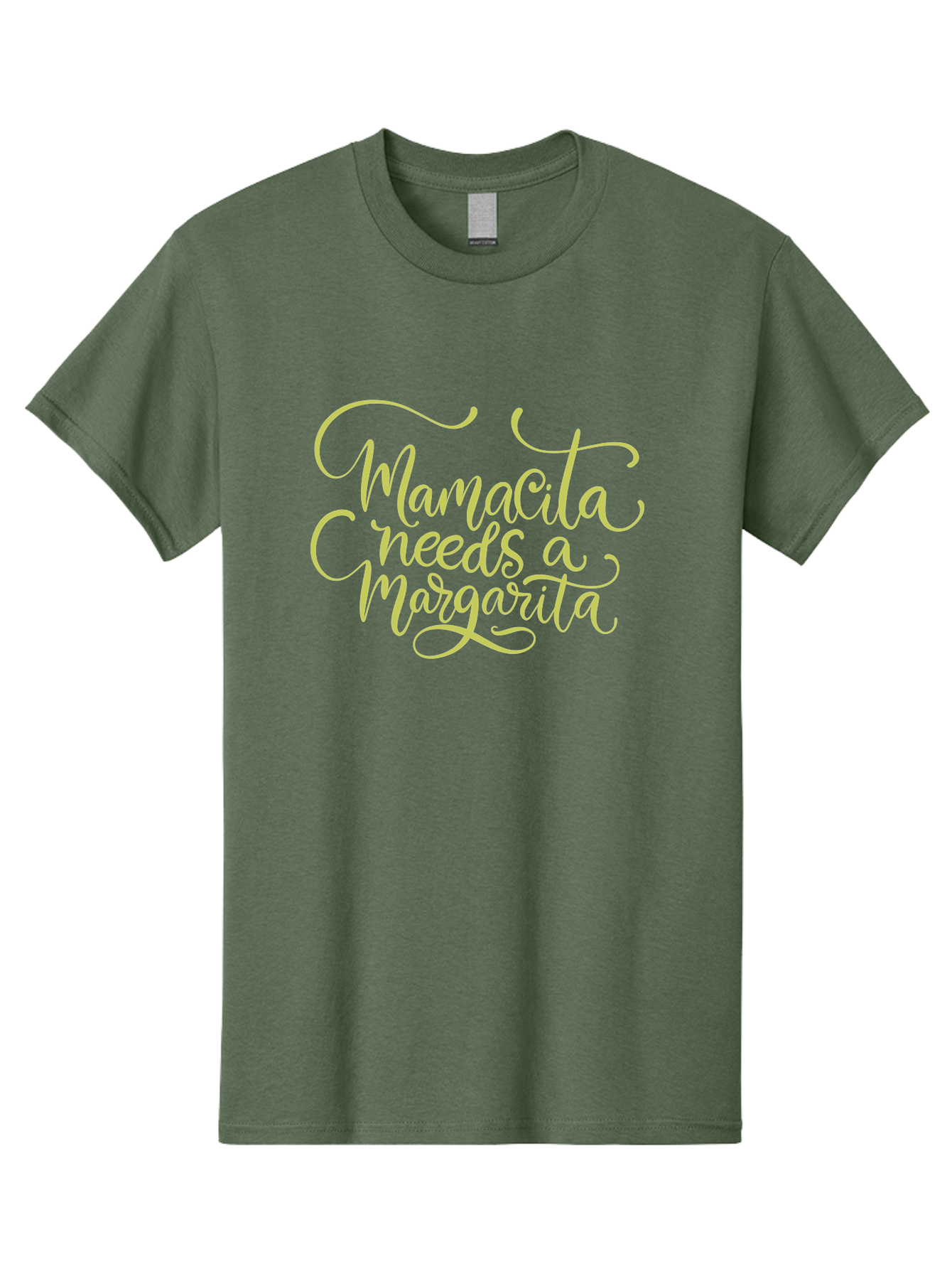 Mamacita needs a Margarita, margarita cocktail, funny quote, cursive text, beverage phrase, happy hour, drink sign, party theme, cocktail hour, festive vibe