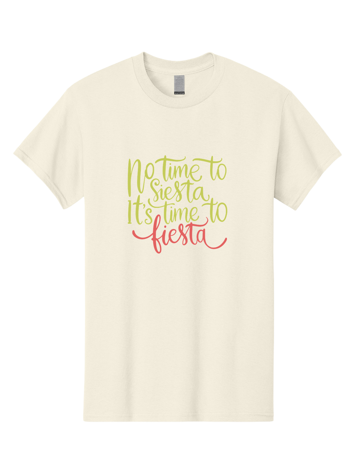 No-Time-To-Siesta-It-S-Time-To-Fiesta-1 Men'S Graphic Tee, 100% Cotton, Comfortable Casual Summer Wear, Machine Washable, Party Time, Fiesta Vibes, Celebration Mode, Festive Atmosphere, Fun Phrases, Lively Spirit, Dance Party, Vibrant Text -  Aaa287