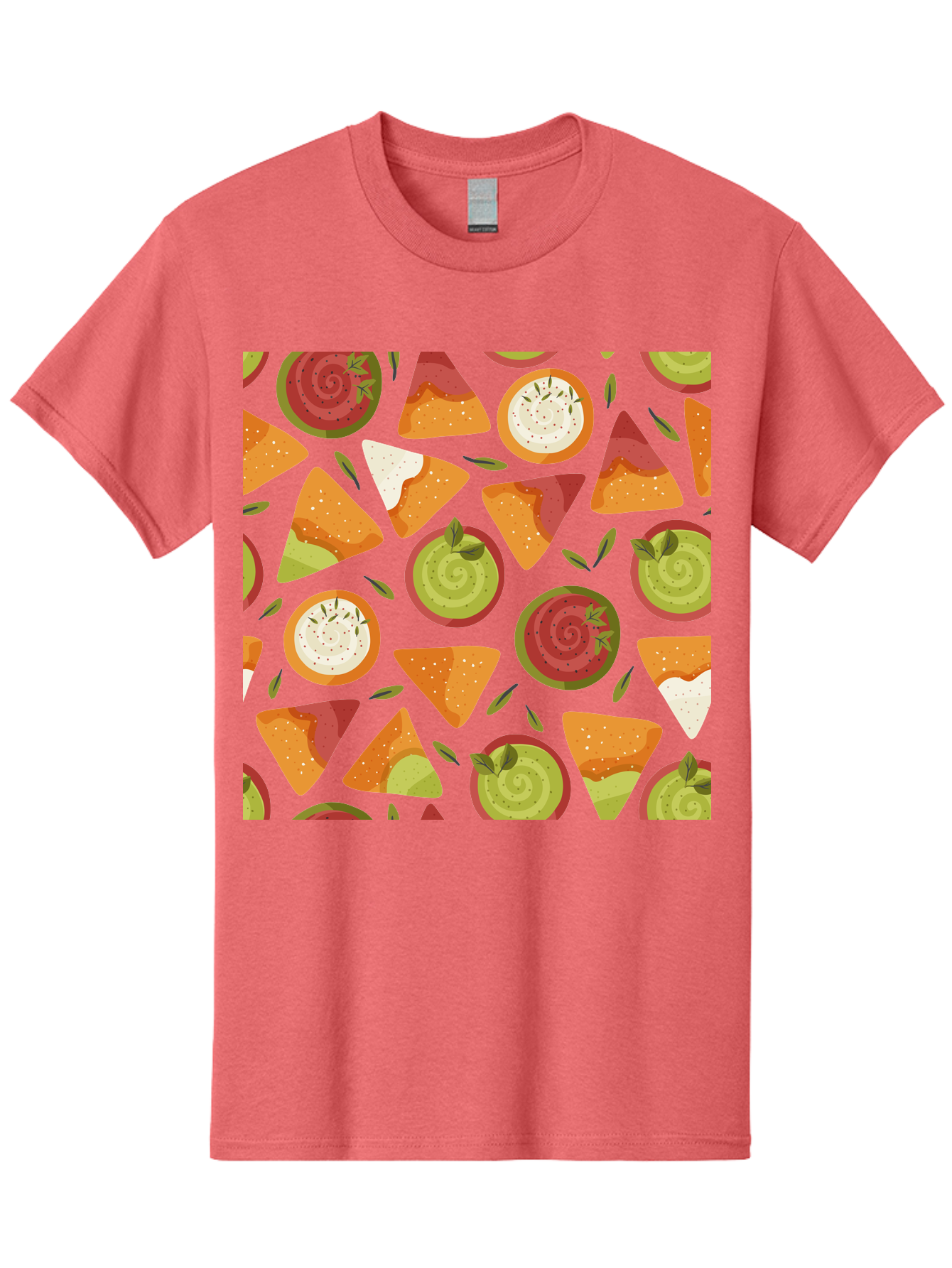 Pizza-Slices-Pattern Men'S Graphic Tee, 100% Cotton, Comfortable Casual Summer Wear, Machine Washable, Pizza Slices, Various Toppings, Pepperoni, Vegetables, Cheese, Food Pattern, Seamless Design, Cartoon Style -  Aaa290