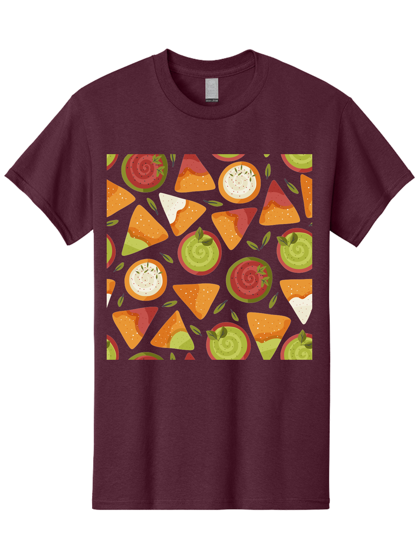 Pizza-Slices-Pattern Men'S Graphic Tee, 100% Cotton, Comfortable Casual Summer Wear, Machine Washable, Pizza Slices, Various Toppings, Pepperoni, Vegetables, Cheese, Food Pattern, Seamless Design, Cartoon Style -  Aaa290