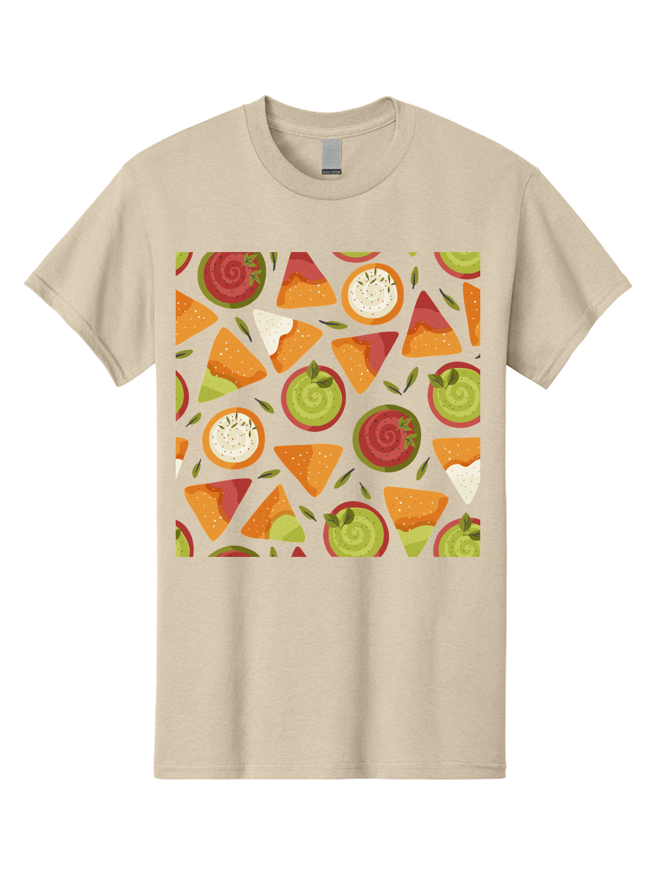Pizza-Slices-Pattern Men'S Graphic Tee, 100% Cotton, Comfortable Casual Summer Wear, Machine Washable, Pizza Slices, Various Toppings, Pepperoni, Vegetables, Cheese, Food Pattern, Seamless Design, Cartoon Style -  Aaa290