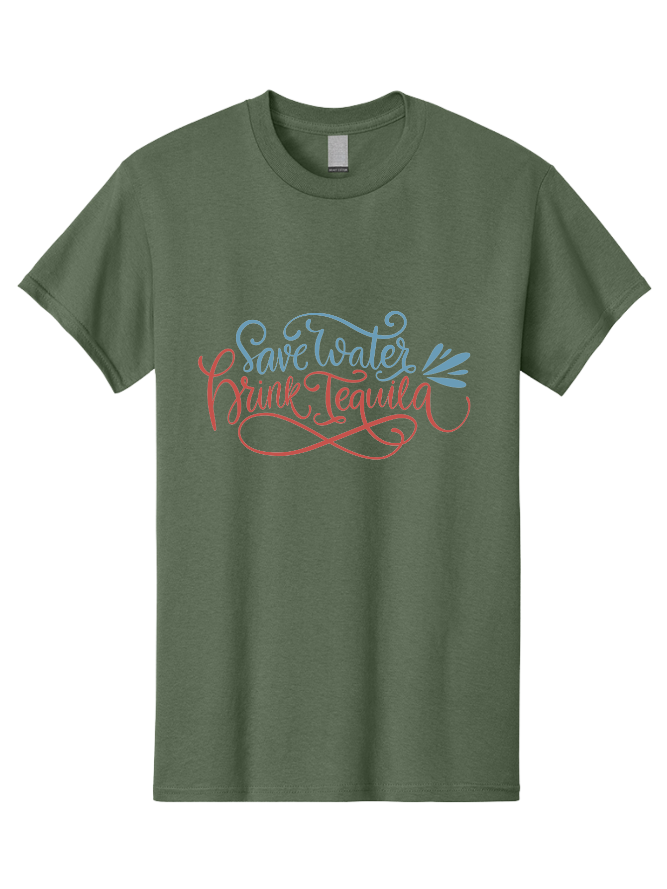 Save-Water-Drink-Tequila-4 Men'S Graphic Tee, 100% Cotton, Comfortable Casual Summer Wear, Machine Washable, Tequila Advertisement, Funny Slogan, Save Water, Drink Tequila, Cocktail Quote, Humorous Phrase, Tequila Lover -  Aaa294