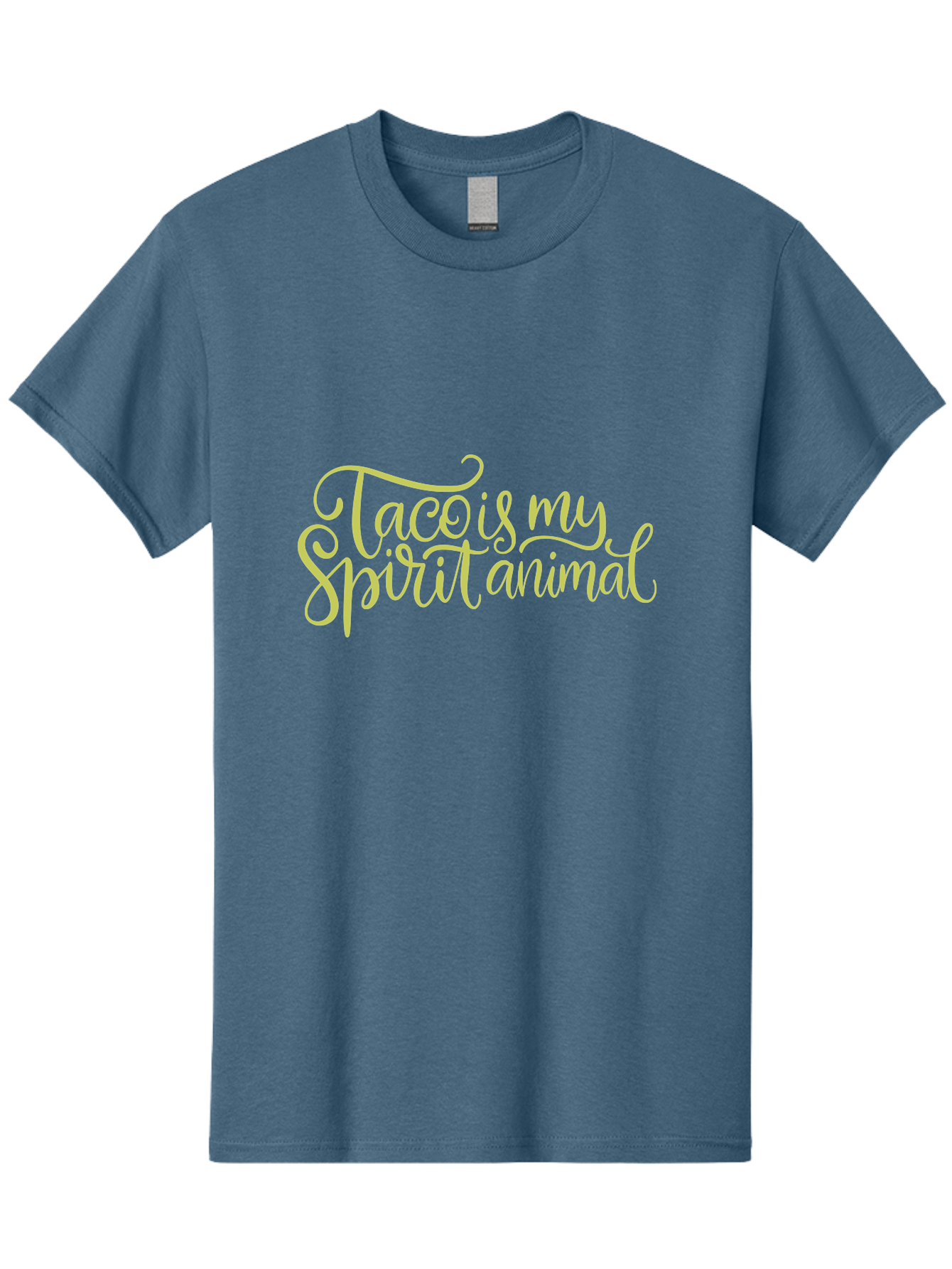 Taco-Is-My-Spirit-Animal-2 Men'S Graphic Tee, 100% Cotton, Comfortable Casual Summer Wear, Machine Washable, Taco Lover, Funny Quote, Foodie Gift, Quirky Humor, Spirit Animal Humor, Taco Tuesday, Food Quote, Cute Graphics, -  Aaa301