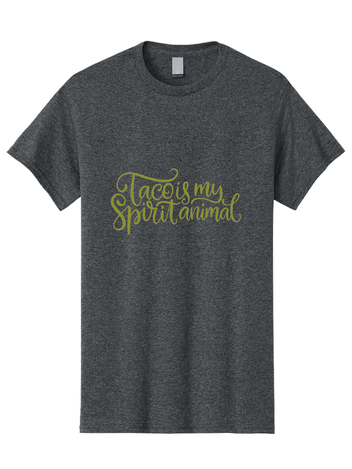 Tacos-My-Spirit-Animal Men'S Graphic Tee, 100% Cotton, Comfortable Casual Summer Wear, Machine Washable, Funny Quote, Quirky Humor, Taco Love, Motivational Saying, Spiritual Humor, Tacos My Spiritual Animal -  Aaa303
