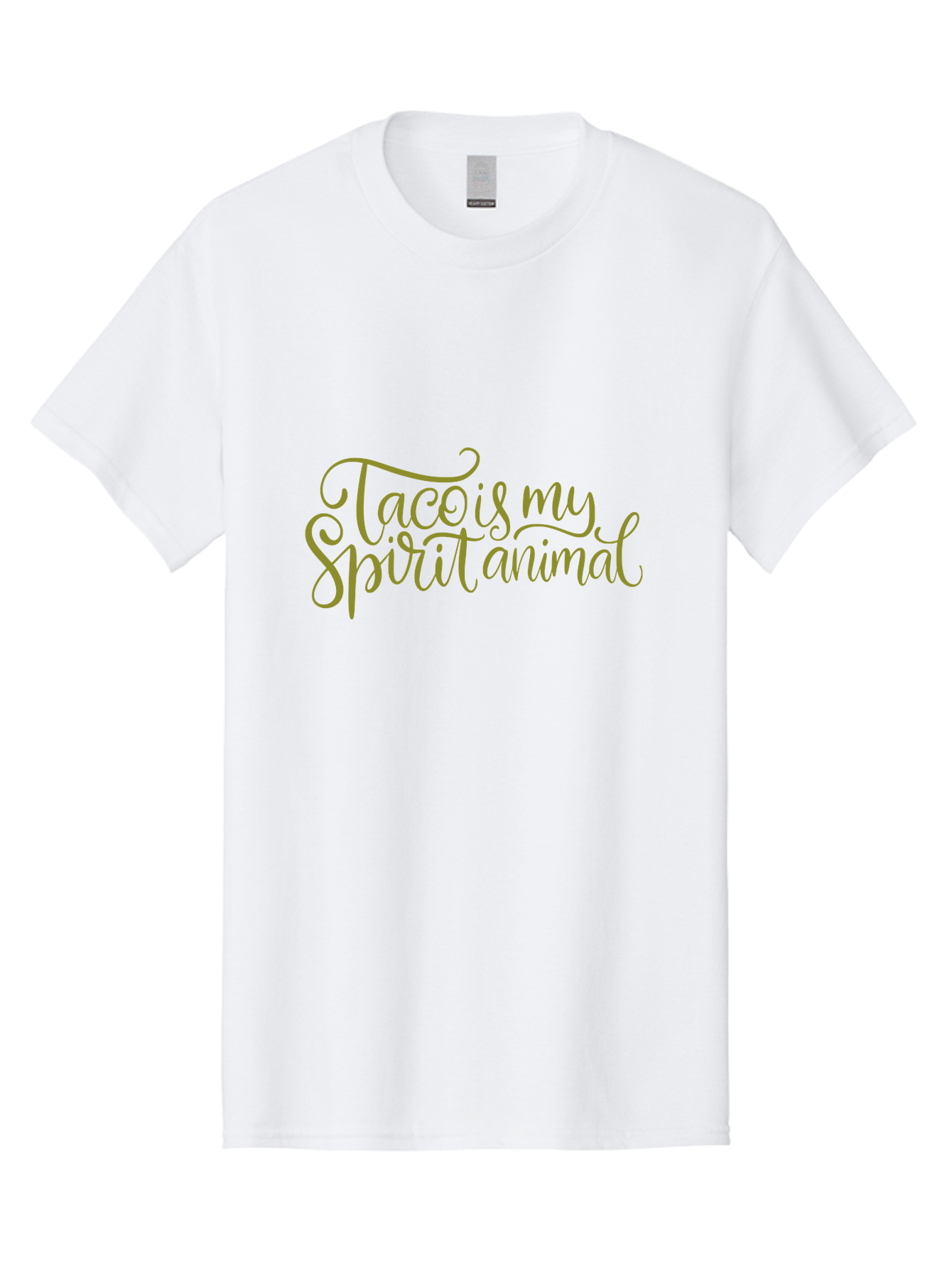 Tacos-My-Spirit-Animal Men'S Graphic Tee, 100% Cotton, Comfortable Casual Summer Wear, Machine Washable, Funny Quote, Quirky Humor, Taco Love, Motivational Saying, Spiritual Humor, Tacos My Spiritual Animal -  Aaa303