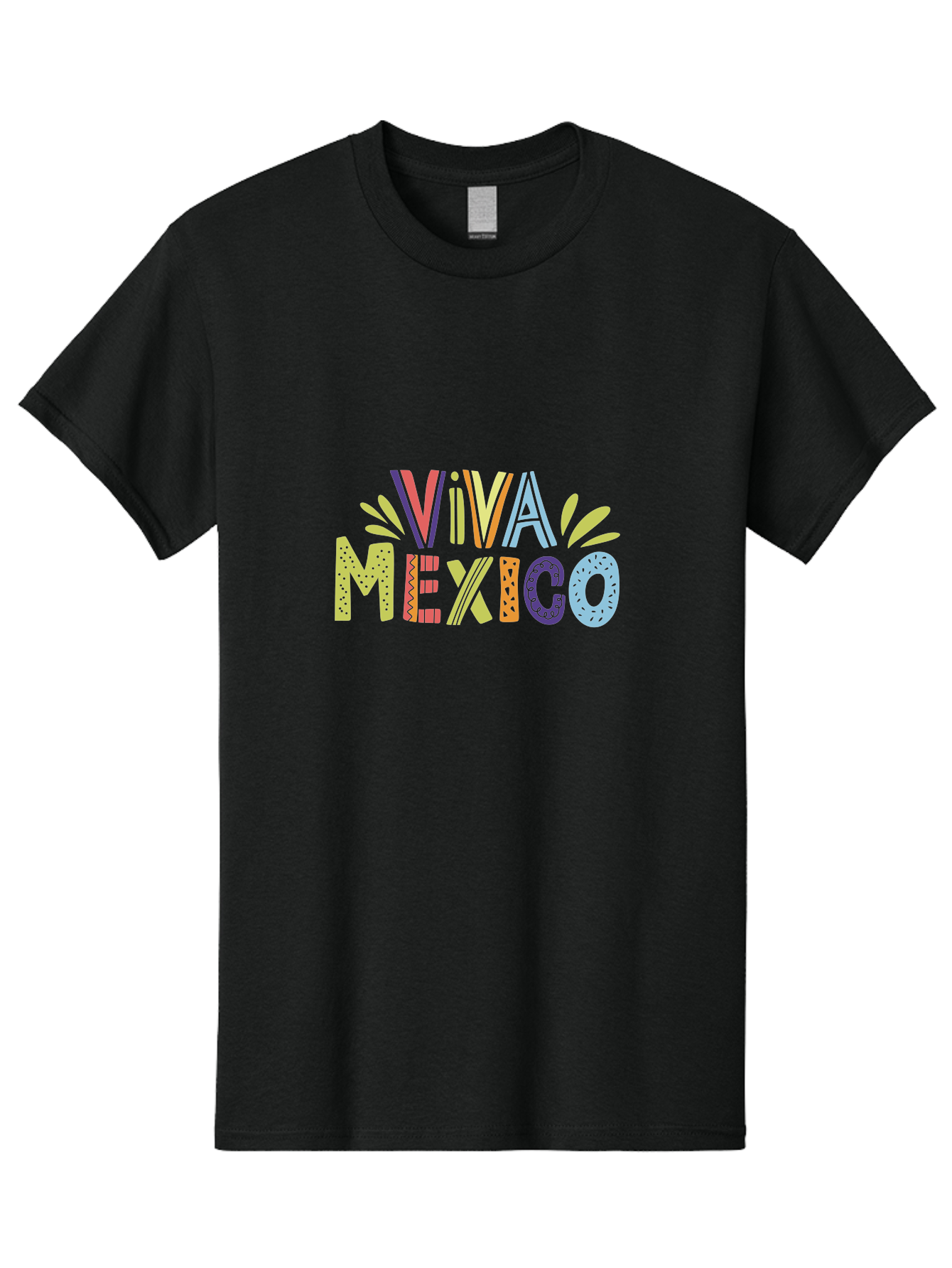 Viva-Mexico-2 Men'S Graphic Tee, 100% Cotton, Comfortable Casual Summer Wear, Machine Washable, Viva Mexico, Colorful Typography, Vibrant Colors, Festive Atmosphere, Celebratory Design, Latin American Culture, Fiesta Theme, -  Aaa307