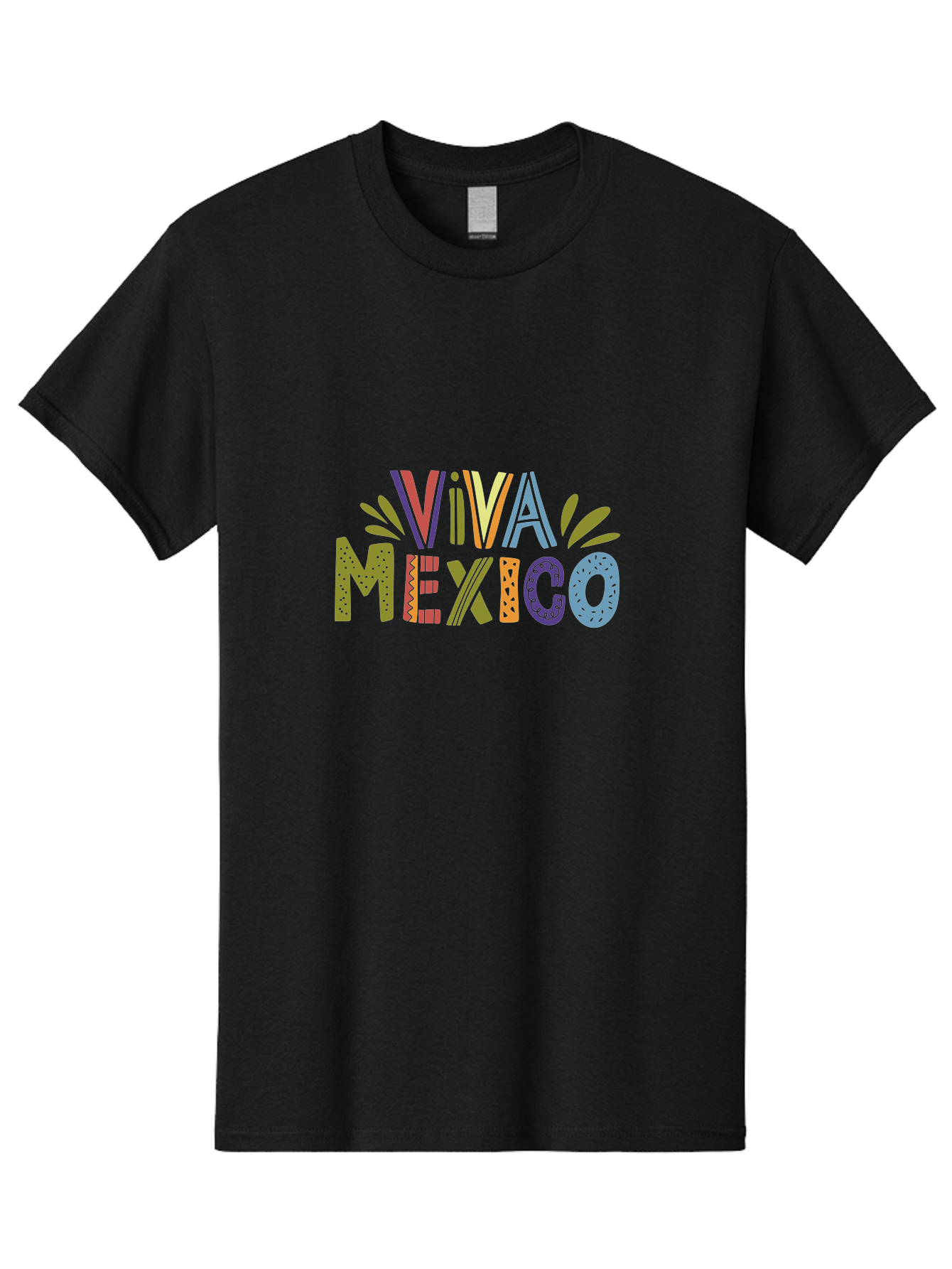 Viva-Mexico-3 Men'S Graphic Tee, 100% Cotton, Comfortable Casual Summer Wear, Machine Washable, Viva Mexico, Colorful Typography, Festive Design, Cultural Celebration, Latin American Heritage, Vibrant Colors, Dynamic Composition, -  Aaa308