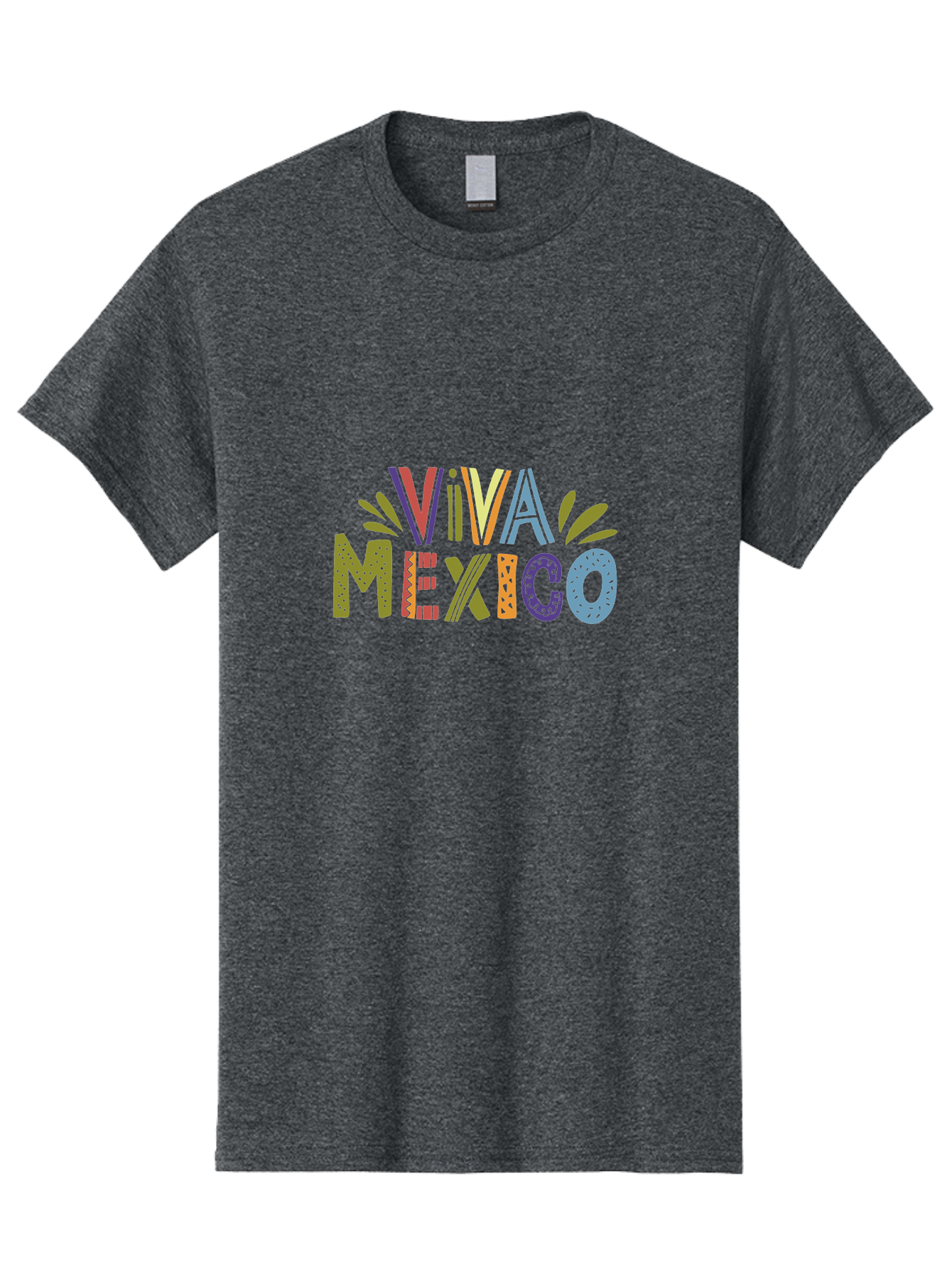Viva-Mexico-3 Men'S Graphic Tee, 100% Cotton, Comfortable Casual Summer Wear, Machine Washable, Viva Mexico, Colorful Typography, Festive Design, Cultural Celebration, Latin American Heritage, Vibrant Colors, Dynamic Composition, -  Aaa308