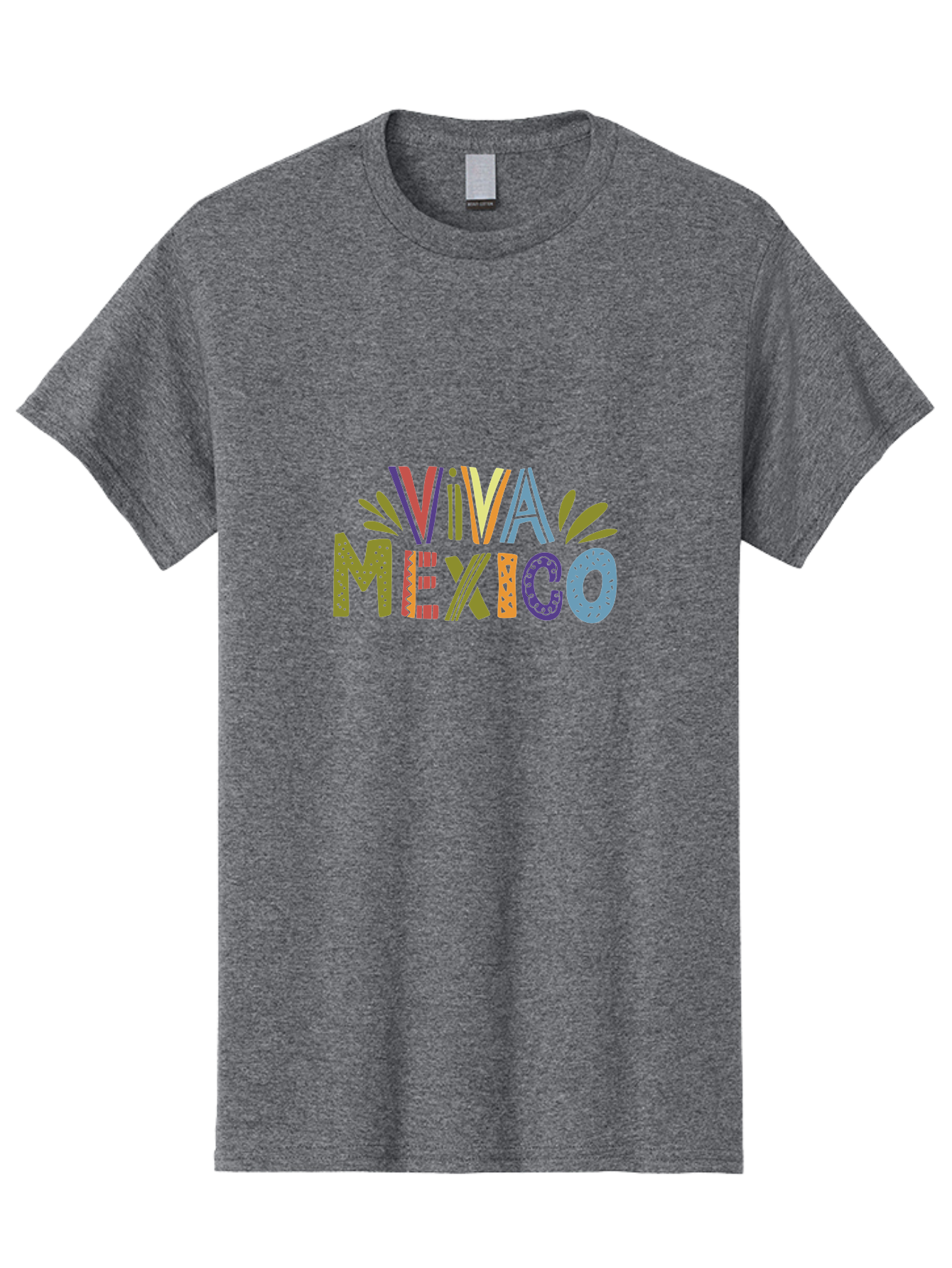 Viva-Mexico-3 Men'S Graphic Tee, 100% Cotton, Comfortable Casual Summer Wear, Machine Washable, Viva Mexico, Colorful Typography, Festive Design, Cultural Celebration, Latin American Heritage, Vibrant Colors, Dynamic Composition, -  Aaa308