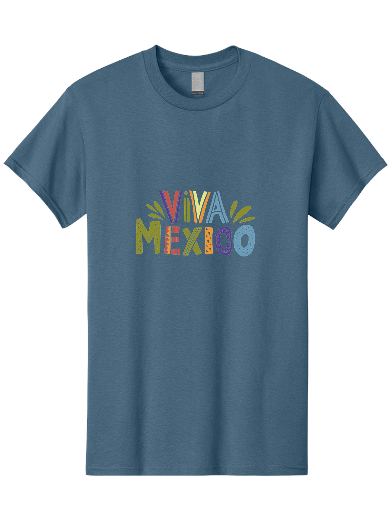 Viva-Mexico-3 Men'S Graphic Tee, 100% Cotton, Comfortable Casual Summer Wear, Machine Washable, Viva Mexico, Colorful Typography, Festive Design, Cultural Celebration, Latin American Heritage, Vibrant Colors, Dynamic Composition, -  Aaa308
