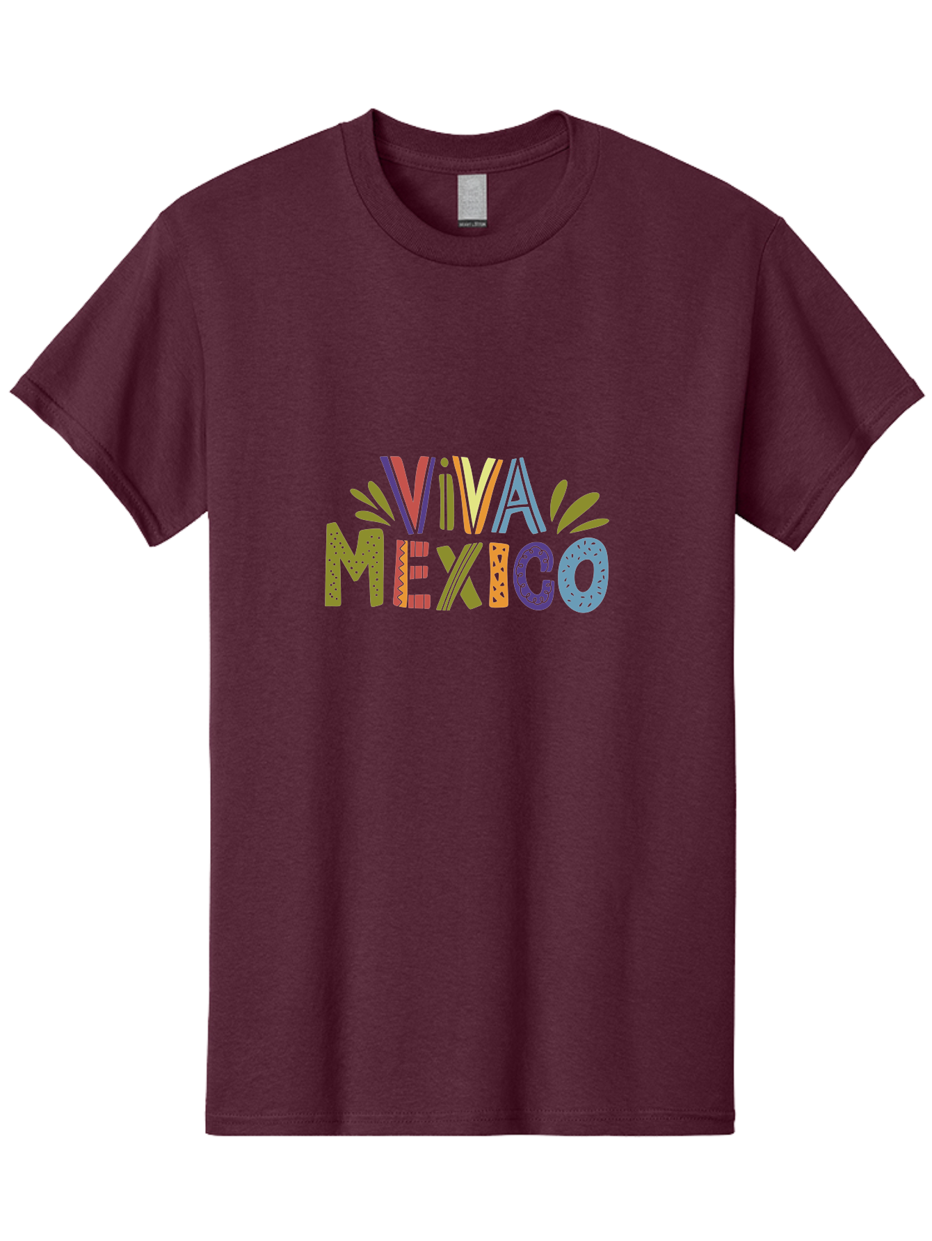Viva-Mexico-3 Men'S Graphic Tee, 100% Cotton, Comfortable Casual Summer Wear, Machine Washable, Viva Mexico, Colorful Typography, Festive Design, Cultural Celebration, Latin American Heritage, Vibrant Colors, Dynamic Composition, -  Aaa308