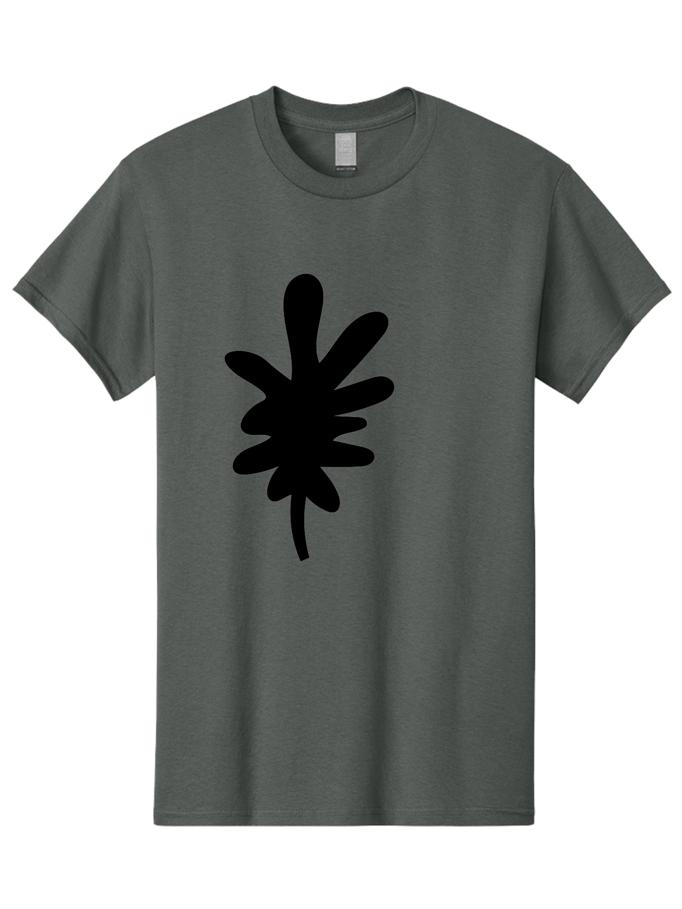 Men'S Graphic Tee, 100% Cotton, Comfortable Casual Summer Wear, Machine Washable, Black Asterisk Symbol, Abstract Shape, Modern Design, Asterisk Icon, Minimalist Graphics, Simple Shapes -  Aaa350
