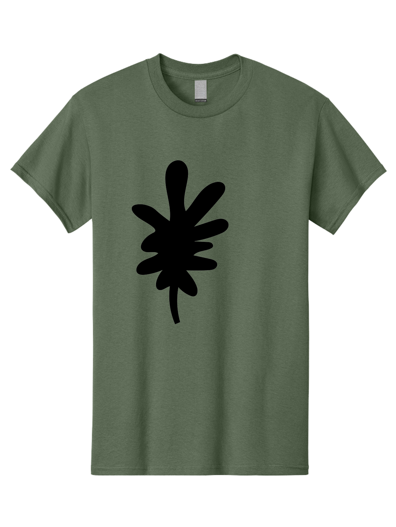 Men'S Graphic Tee, 100% Cotton, Comfortable Casual Summer Wear, Machine Washable, Black Asterisk Symbol, Abstract Shape, Modern Design, Asterisk Icon, Minimalist Graphics, Simple Shapes -  Aaa350