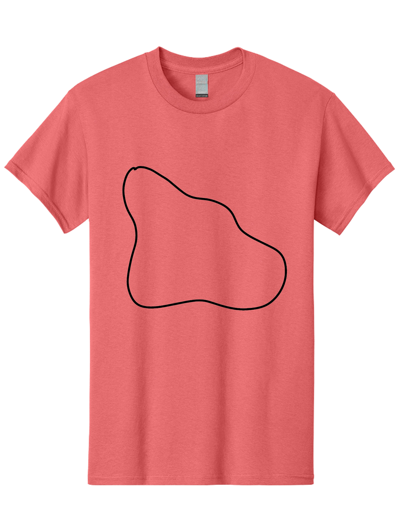 irregular shape, black outline, abstract design, unique form, simple graphics, minimalist art, modern shapes