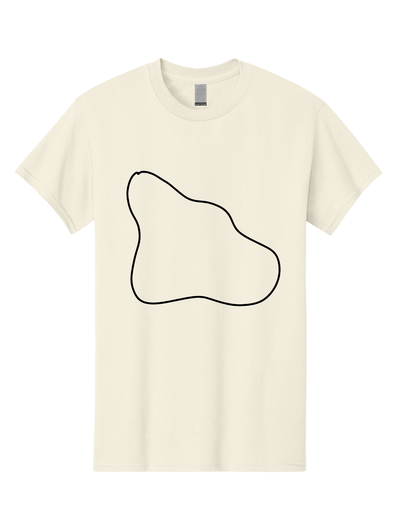 irregular shape, black outline, abstract design, unique form, simple graphics, minimalist art, modern shapes