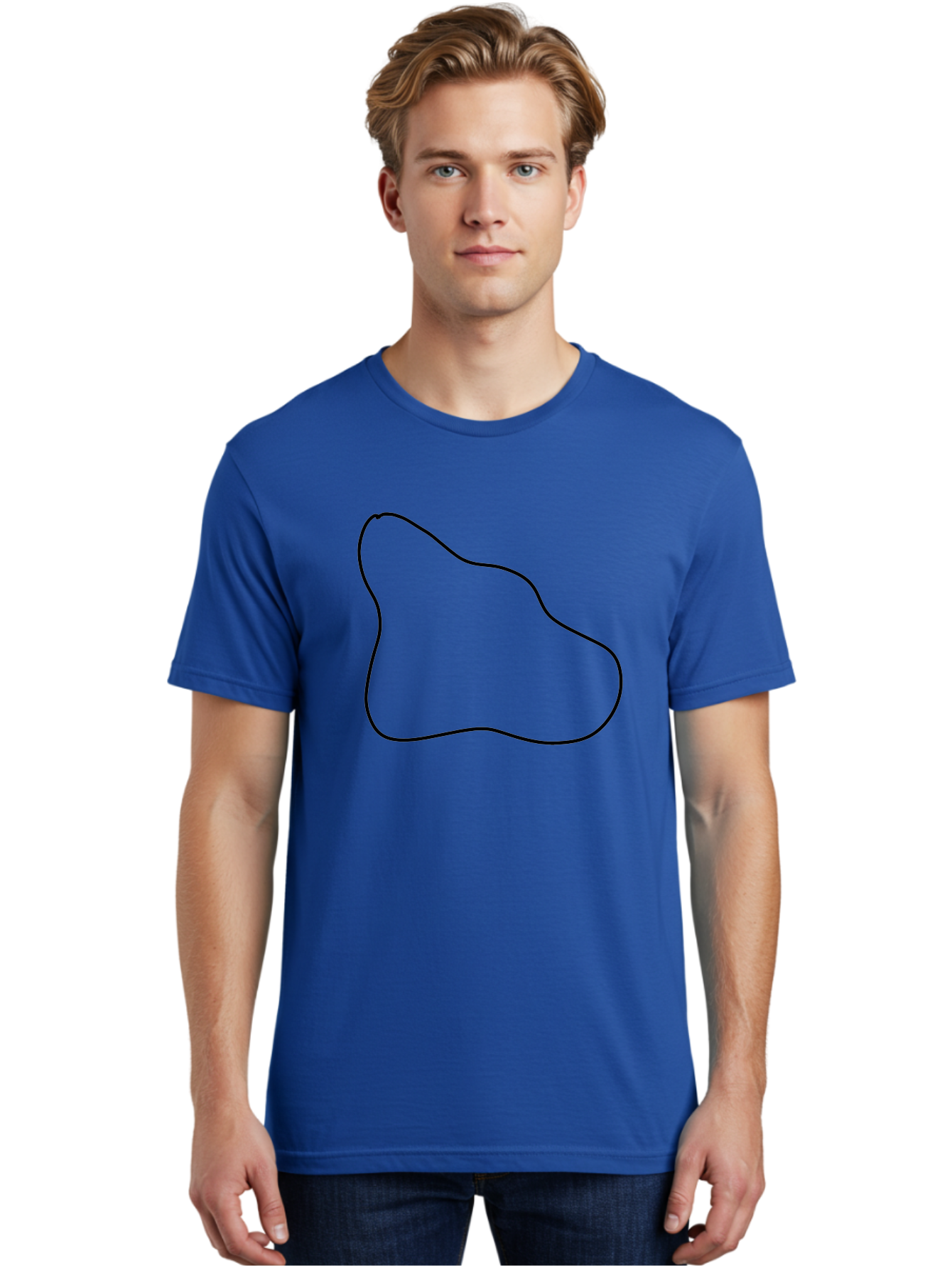 irregular shape, black outline, abstract design, unique form, simple graphics, minimalist art, modern shapes