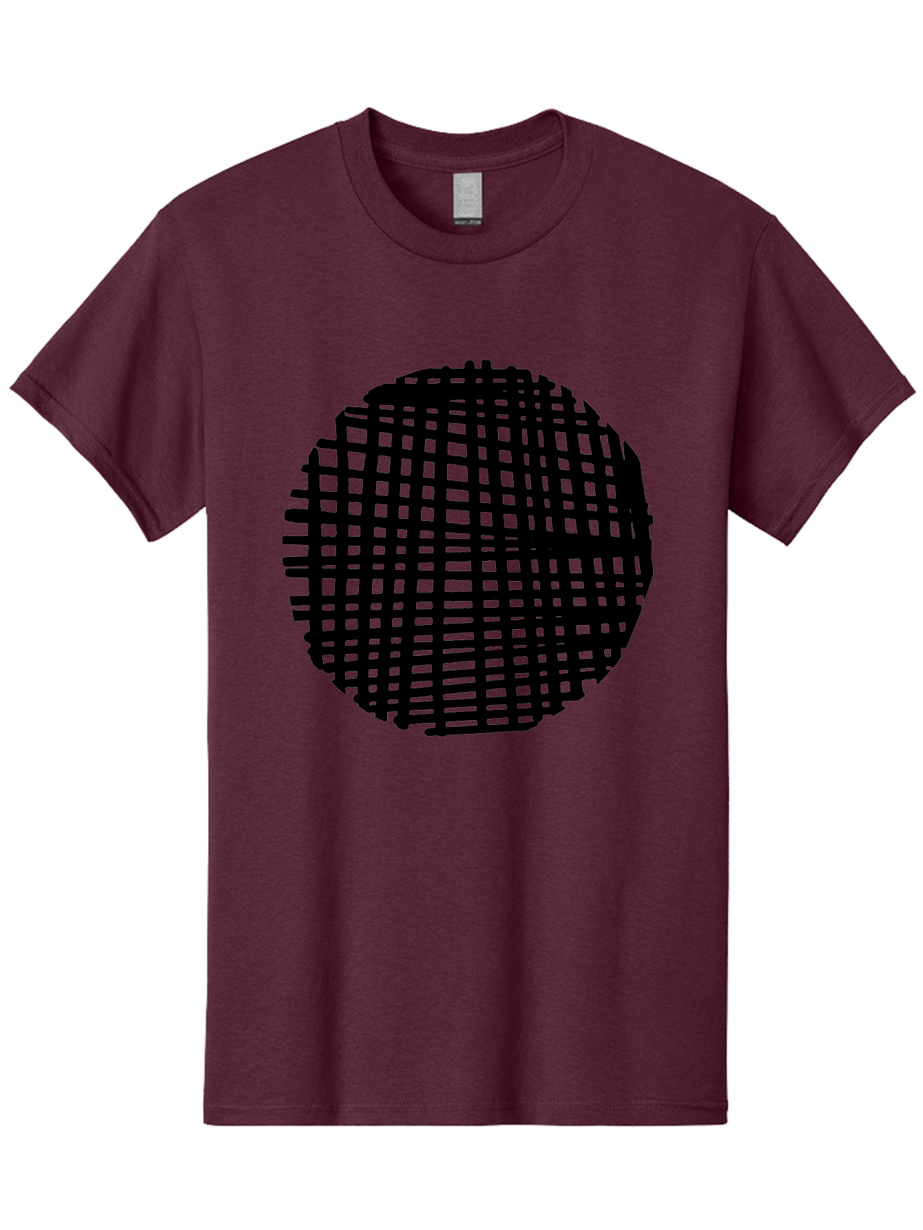 Black-Grid-Circle Men'S Graphic Tee, 100% Cotton, Comfortable Casual Summer Wear, Machine Washable, Disco Ball, Grid Pattern, Abstract Design, Black And Green, Modern Art, Geometric Shape, Spherical Object, Shiny Surface, Party Decoration -  Aaa375