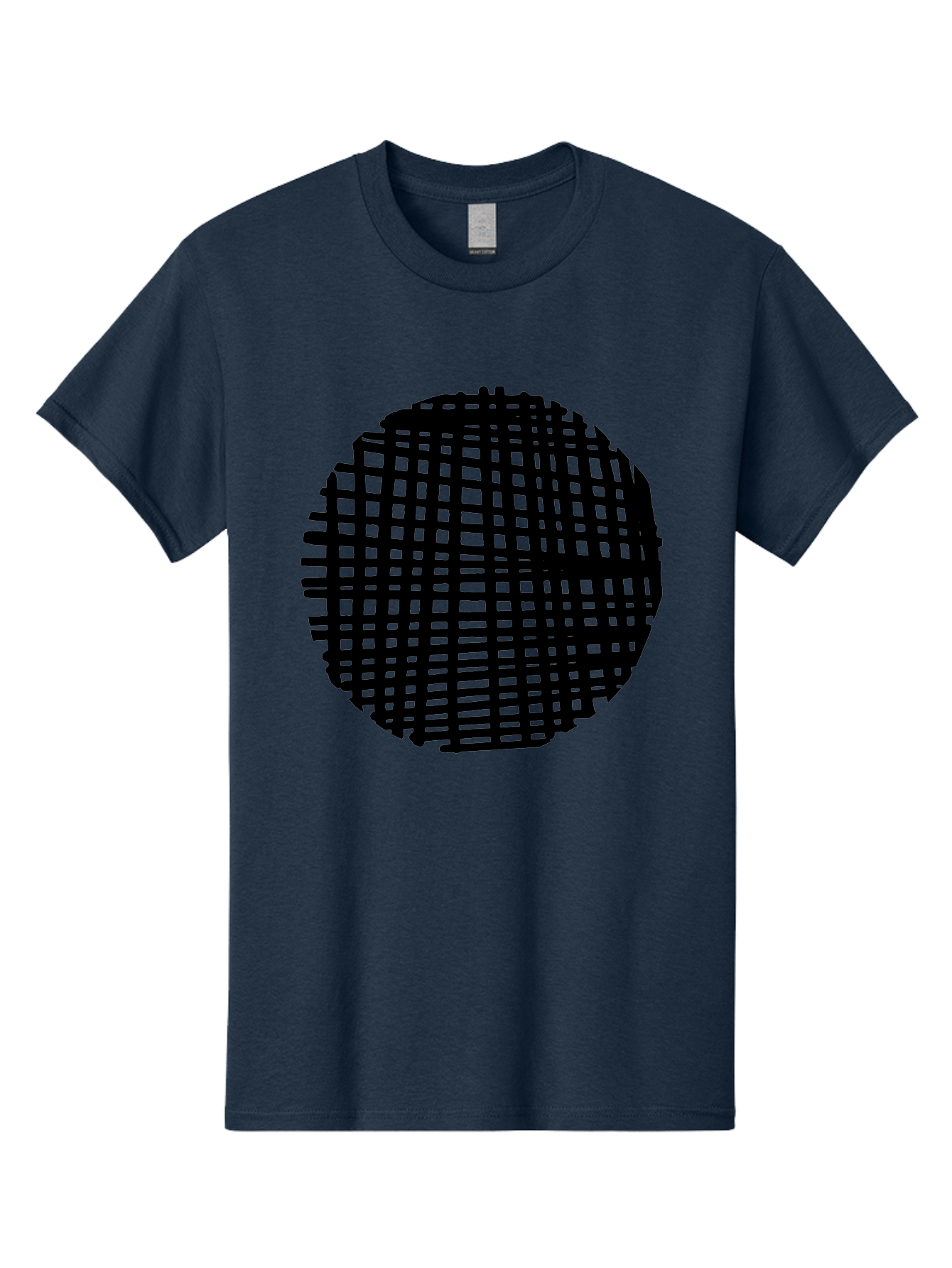 Black-Grid-Circle Men'S Graphic Tee, 100% Cotton, Comfortable Casual Summer Wear, Machine Washable, Disco Ball, Grid Pattern, Abstract Design, Black And Green, Modern Art, Geometric Shape, Spherical Object, Shiny Surface, Party Decoration -  Aaa375