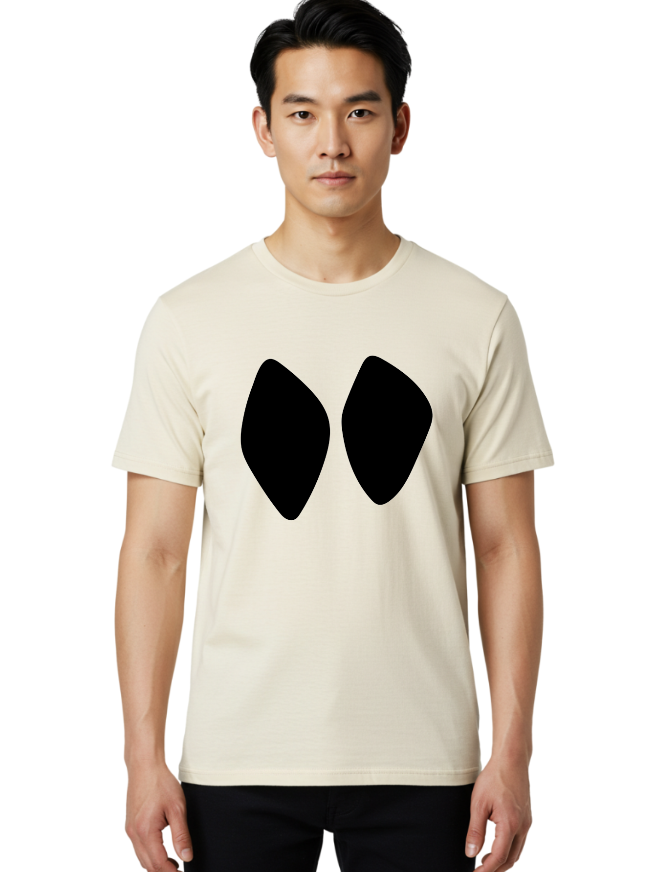 Black-Shapes Men'S Graphic Tee, 100% Cotton, Comfortable Casual Summer Wear, Machine Washable, Guitar Picks, Music Accessories, Black Guitar Picks, Music Equipment, Guitar Gear, Pick Design -  Aaa394