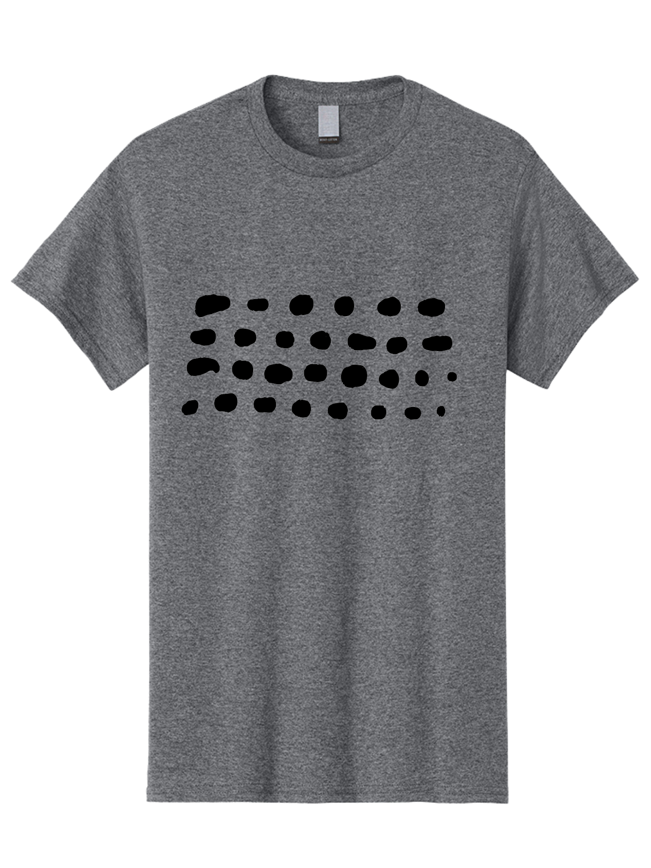 Braille-Text Men'S Graphic Tee, 100% Cotton, Comfortable Casual Summer Wear, Machine Washable, Braille Dots, Tactile Writing, Accessible Design, Assistive Technology, Visual Impairment, Disability Awareness, Raised Dots -  Aaa400