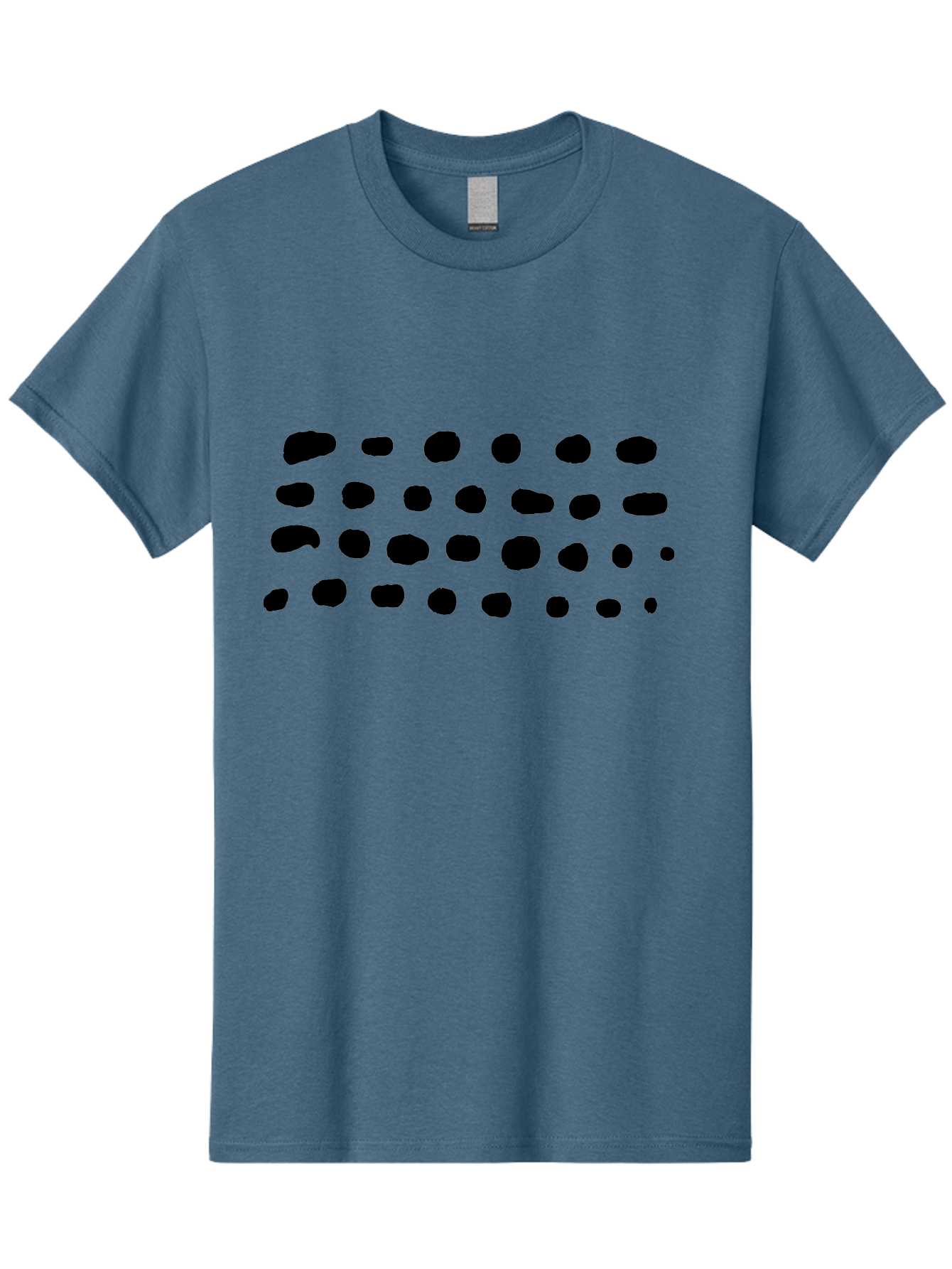 Braille-Text Men'S Graphic Tee, 100% Cotton, Comfortable Casual Summer Wear, Machine Washable, Braille Dots, Tactile Writing, Accessible Design, Assistive Technology, Visual Impairment, Disability Awareness, Raised Dots -  Aaa400