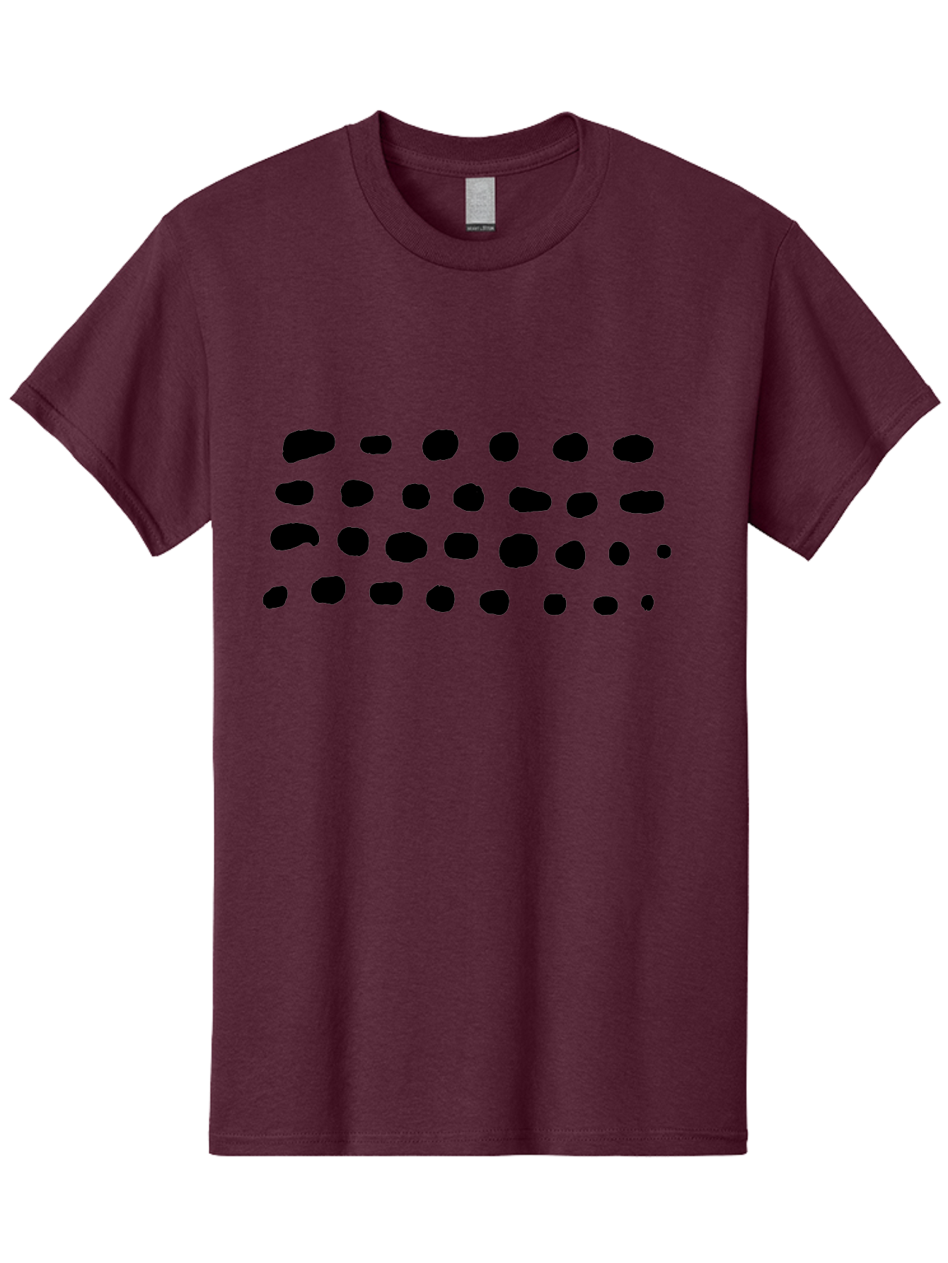 Braille-Text Men'S Graphic Tee, 100% Cotton, Comfortable Casual Summer Wear, Machine Washable, Braille Dots, Tactile Writing, Accessible Design, Assistive Technology, Visual Impairment, Disability Awareness, Raised Dots -  Aaa400